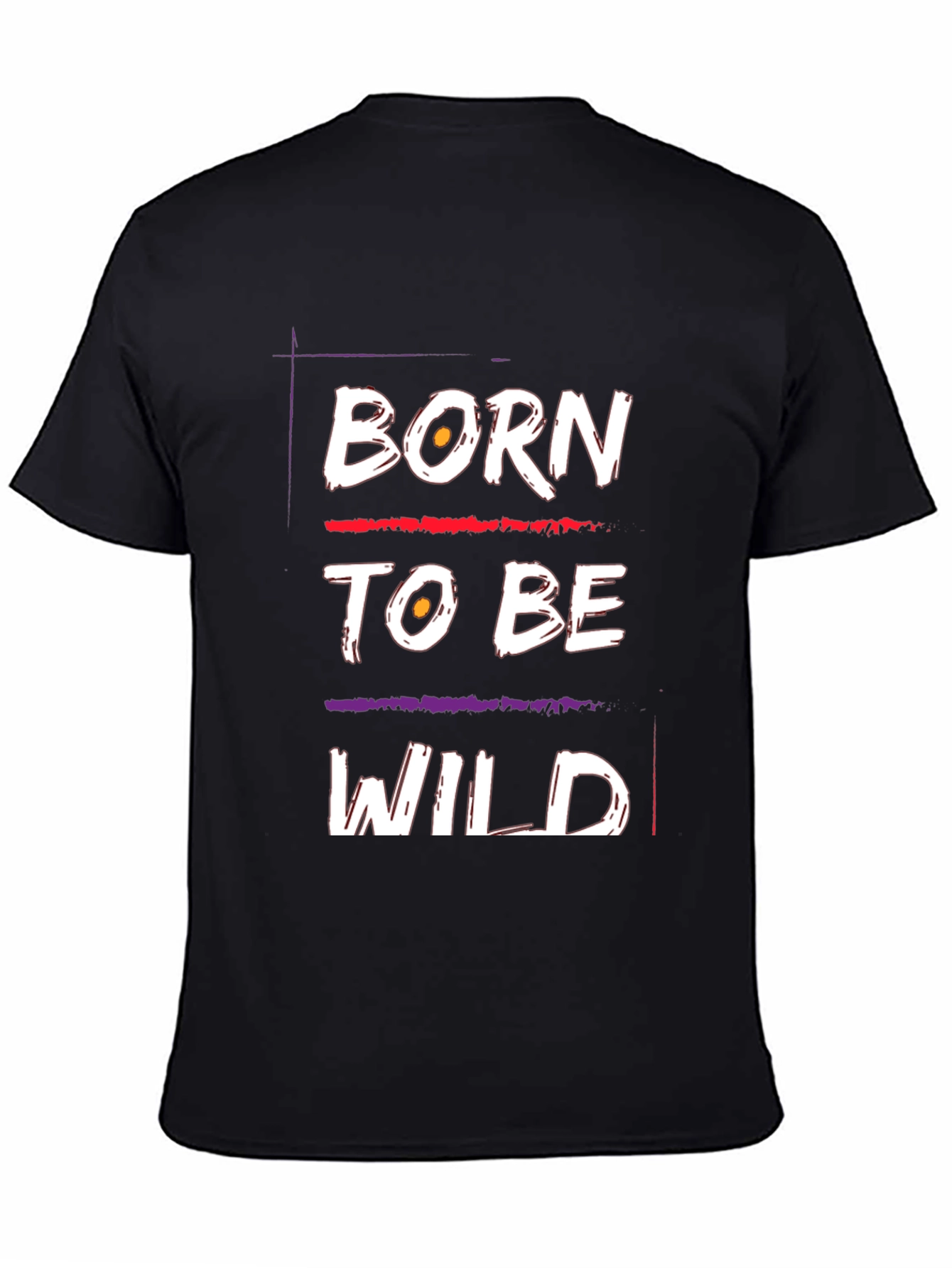 Born to Be Wild Graphic T-Shirt - Black