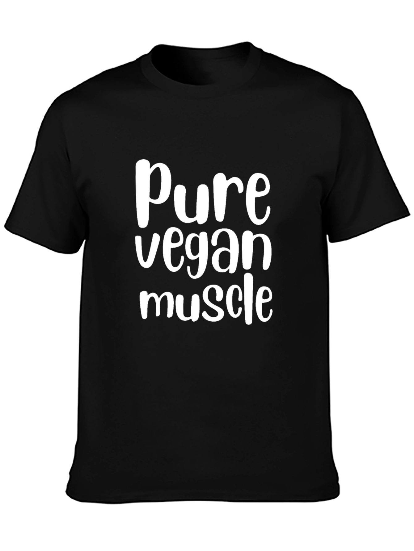Pure Vegan Muscle T-Shirt - Black