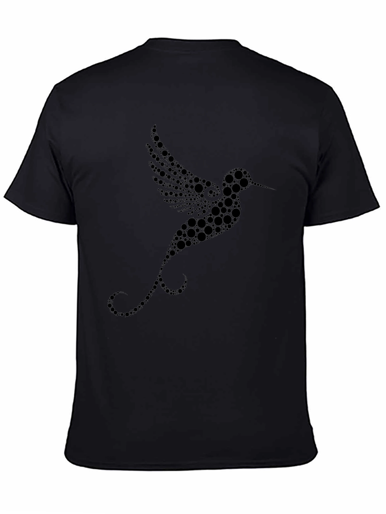 Black Hummingbird Graphic Tee - Unique Design