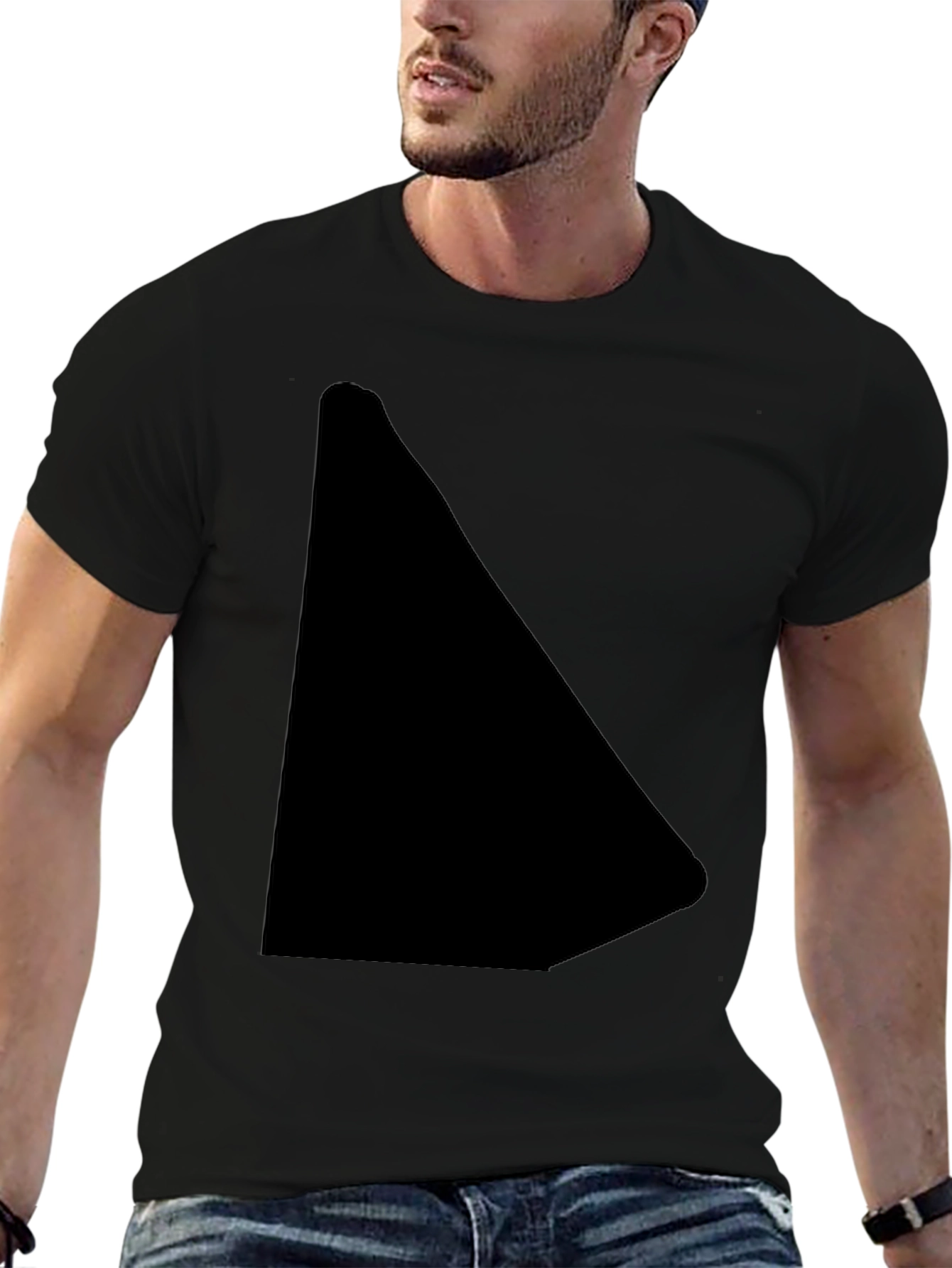 Mens Black Casual T-Shirt