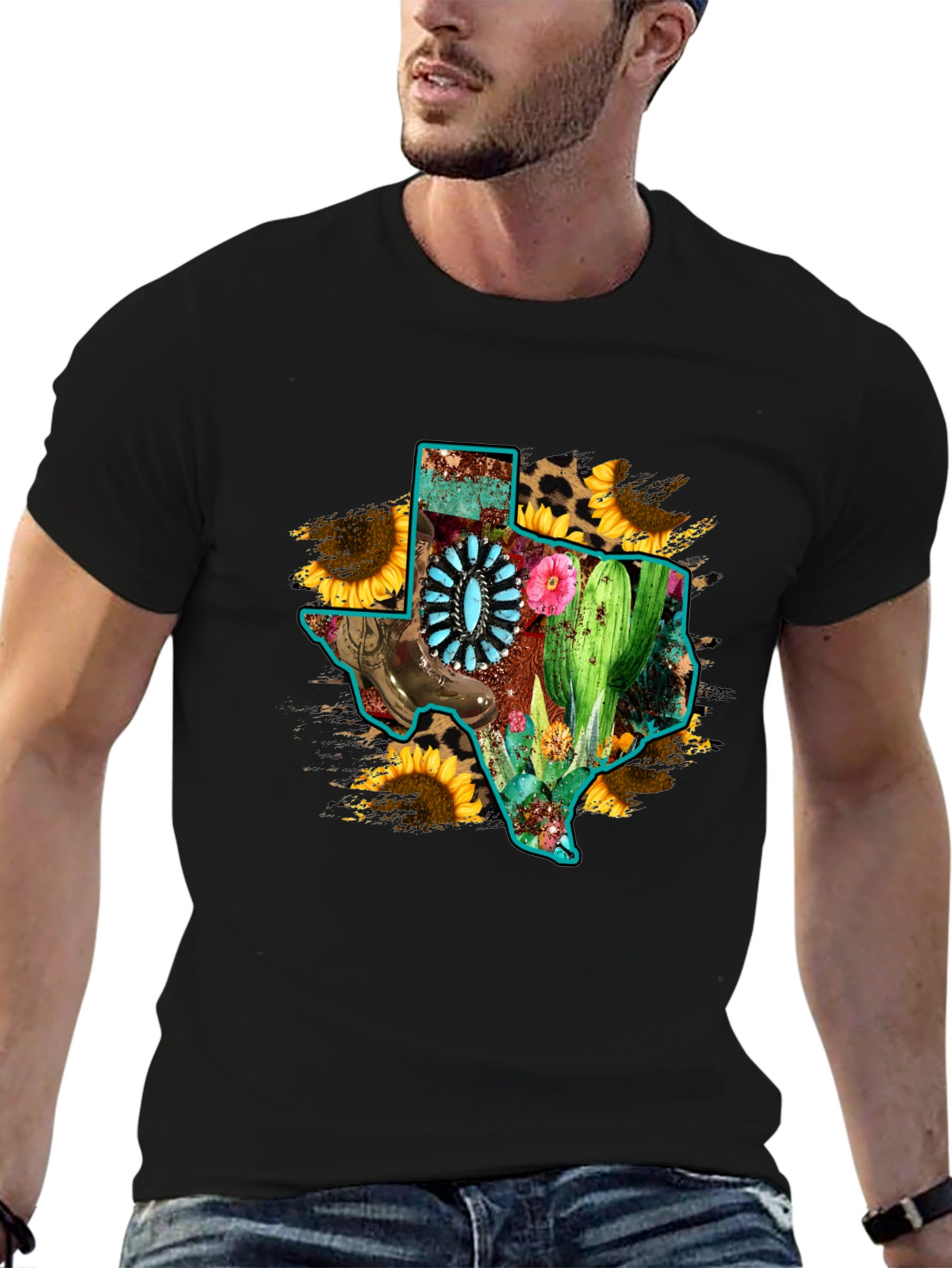 Texas State Pride Graphic Tee - Western Style
