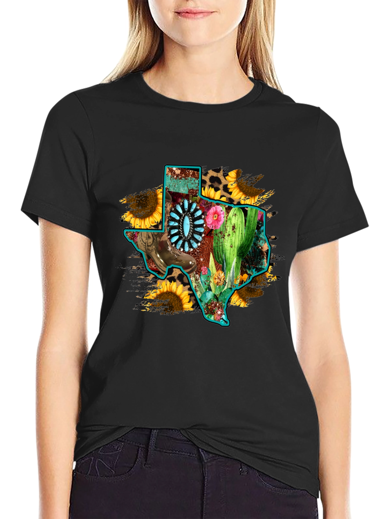 Texas State Pride Graphic Tee - Western Style