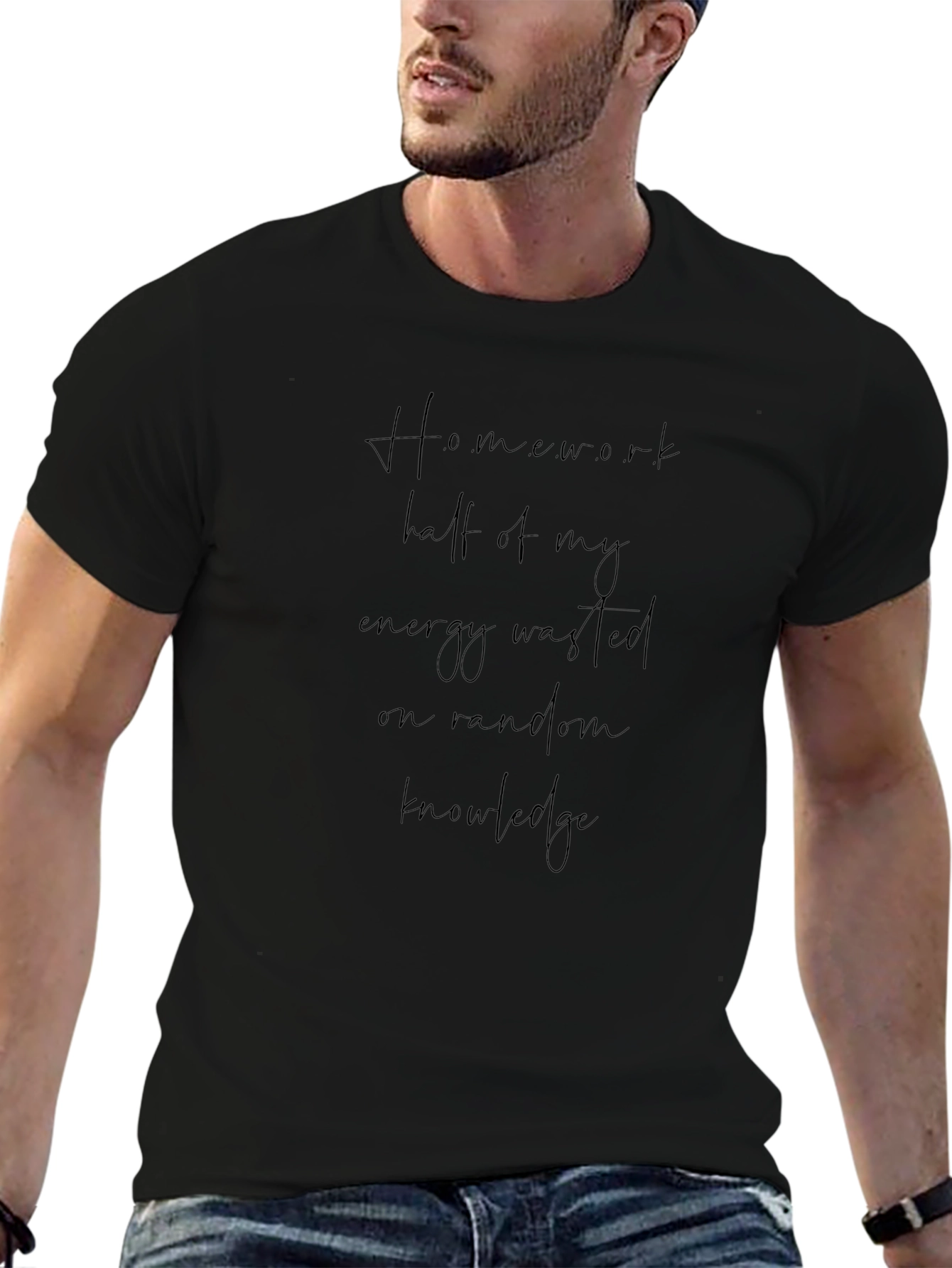 Homework Half Energy Black T-Shirt