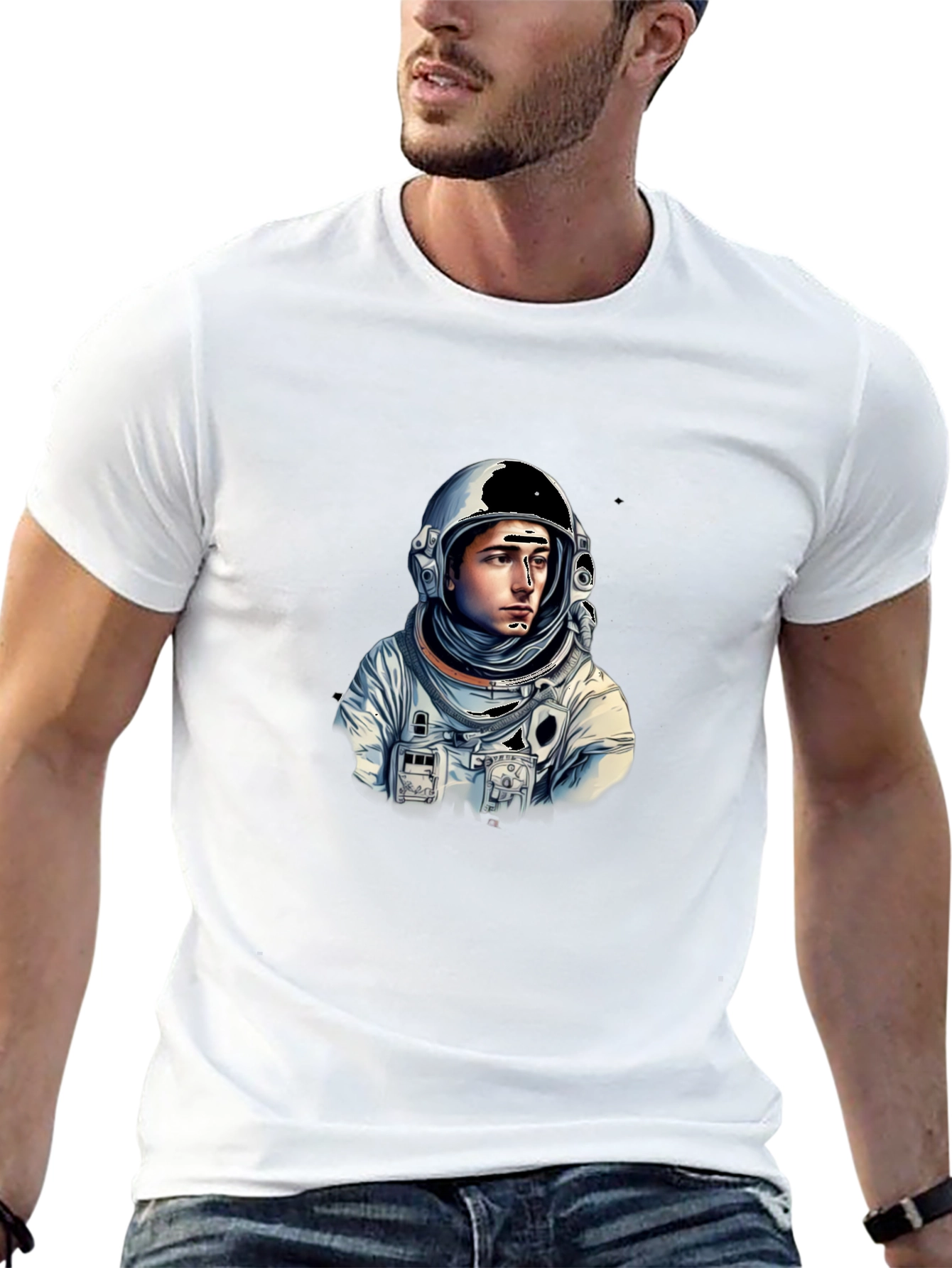 Astronaut Graphic Tee - Stylish Space Explorer Design