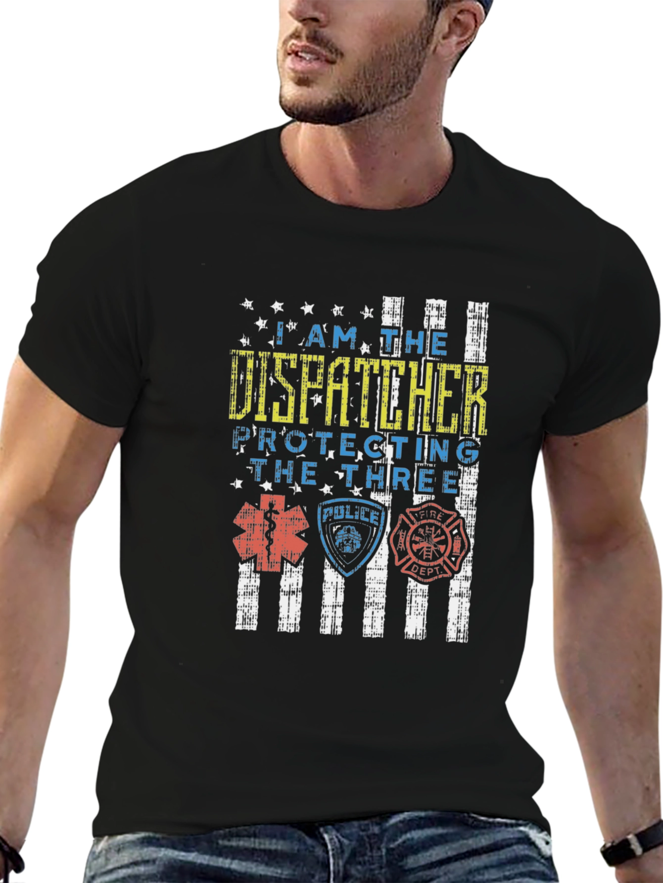 Dispatcher Protecting The Three T-Shirt