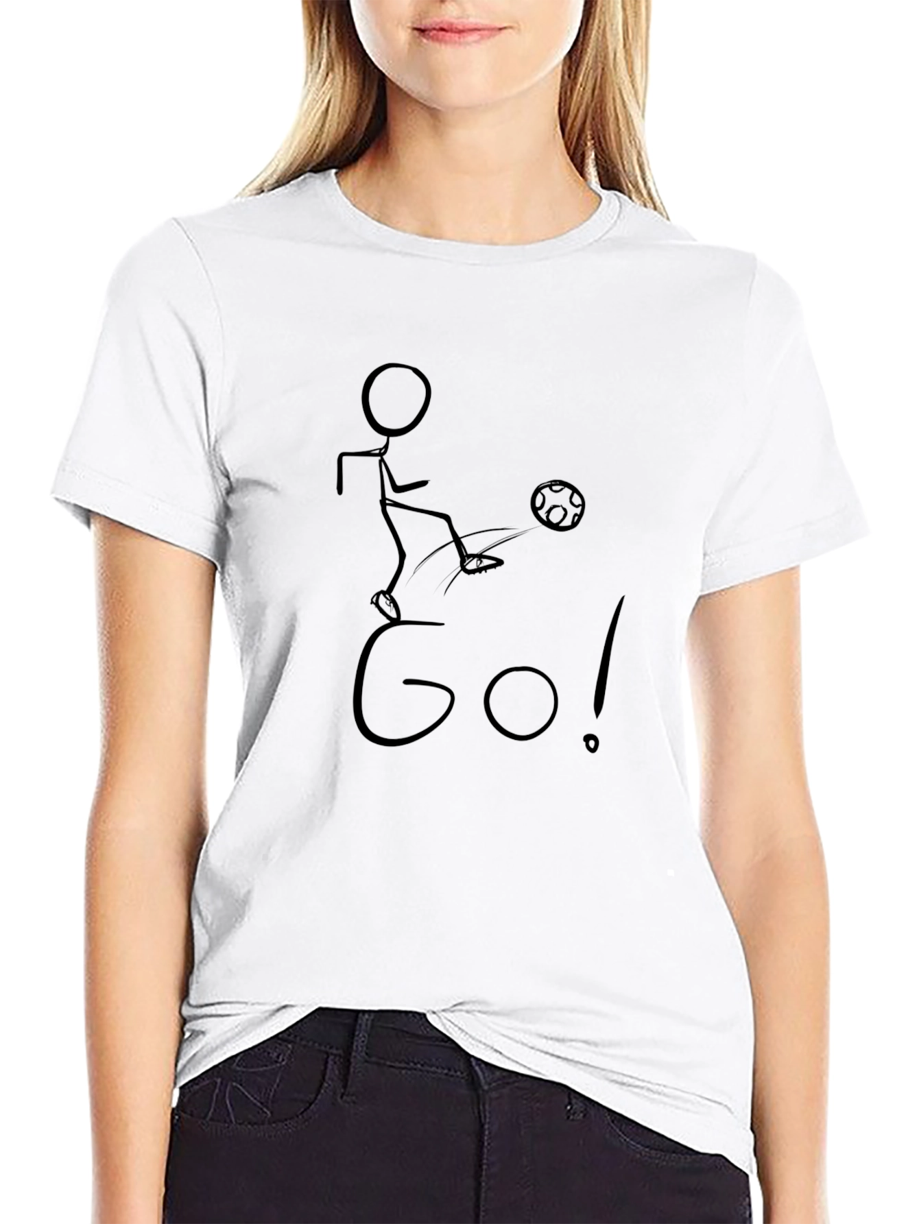 Soccer Stick Figure Graphic Tee