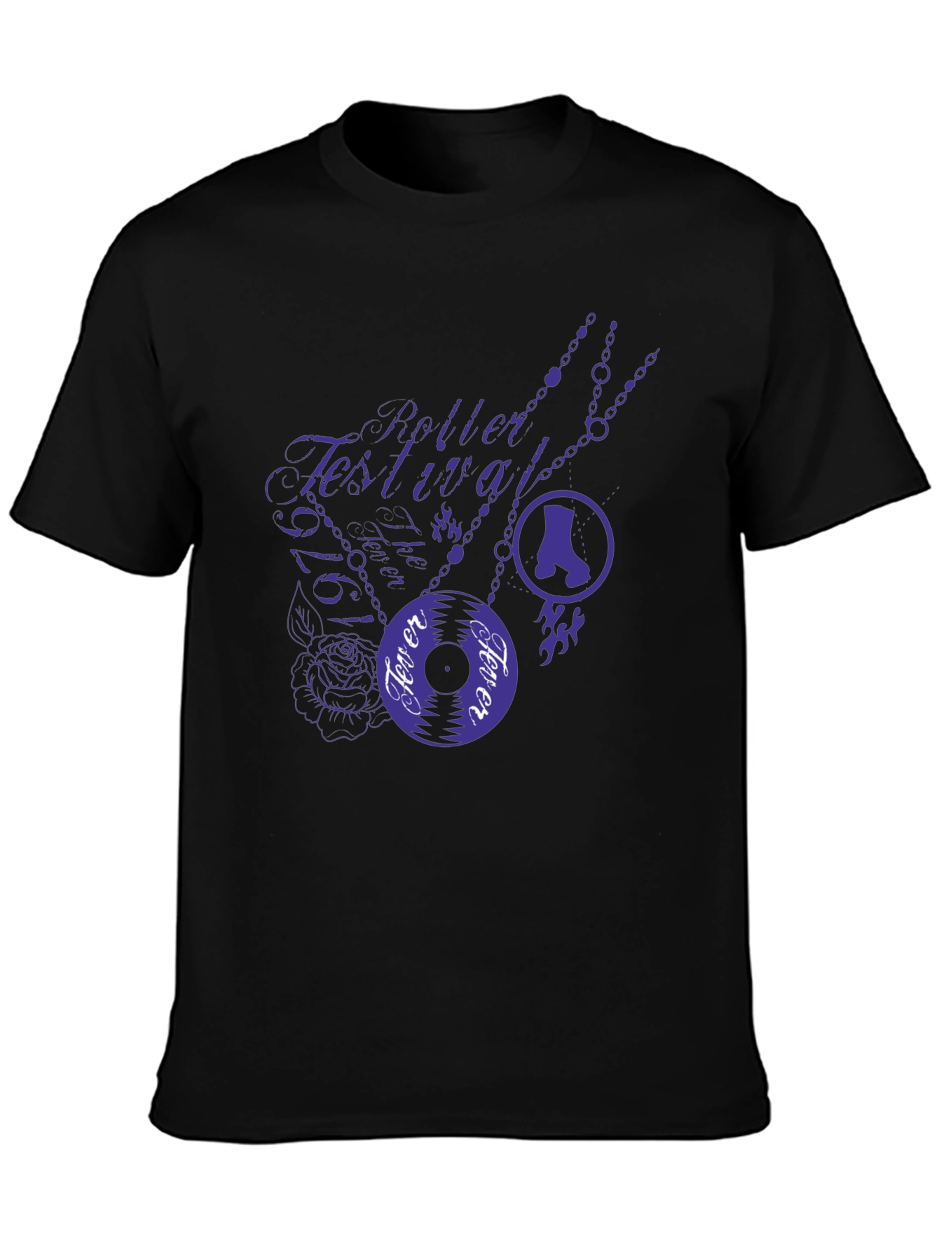 Roller Festival Fever Tee - Stylish Graphic Print T-Shirt