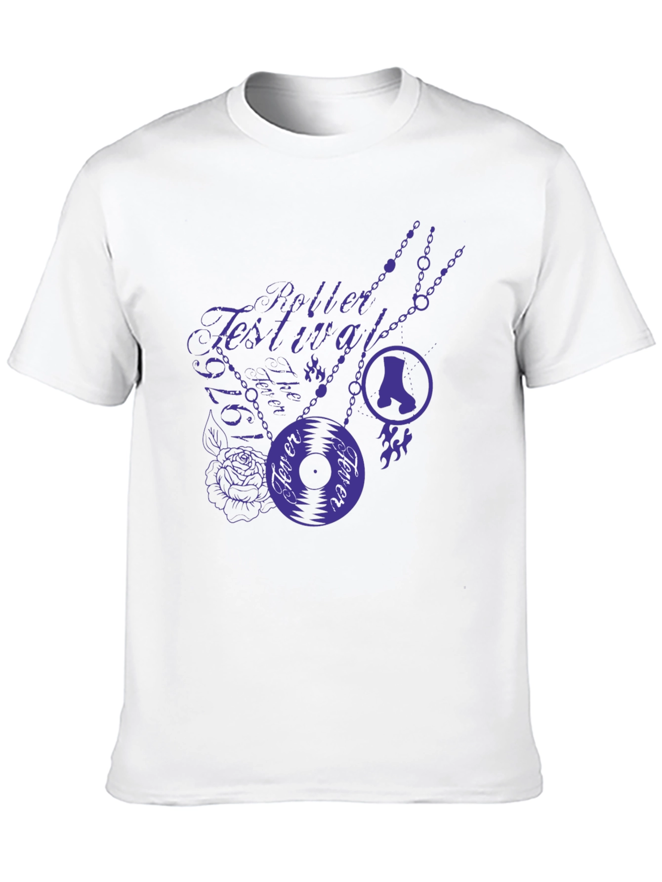 Roller Festival Fever Tee - Stylish Graphic Print T-Shirt