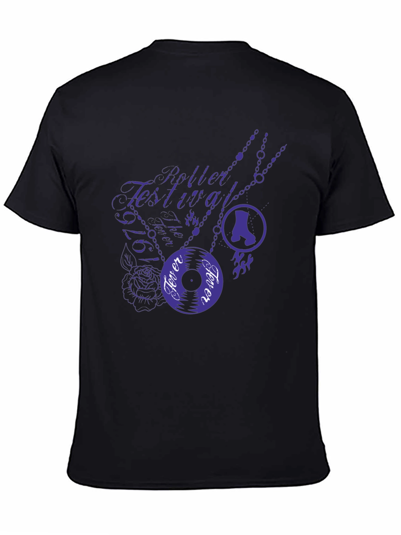 Roller Festival Fever Tee - Stylish Graphic Print T-Shirt