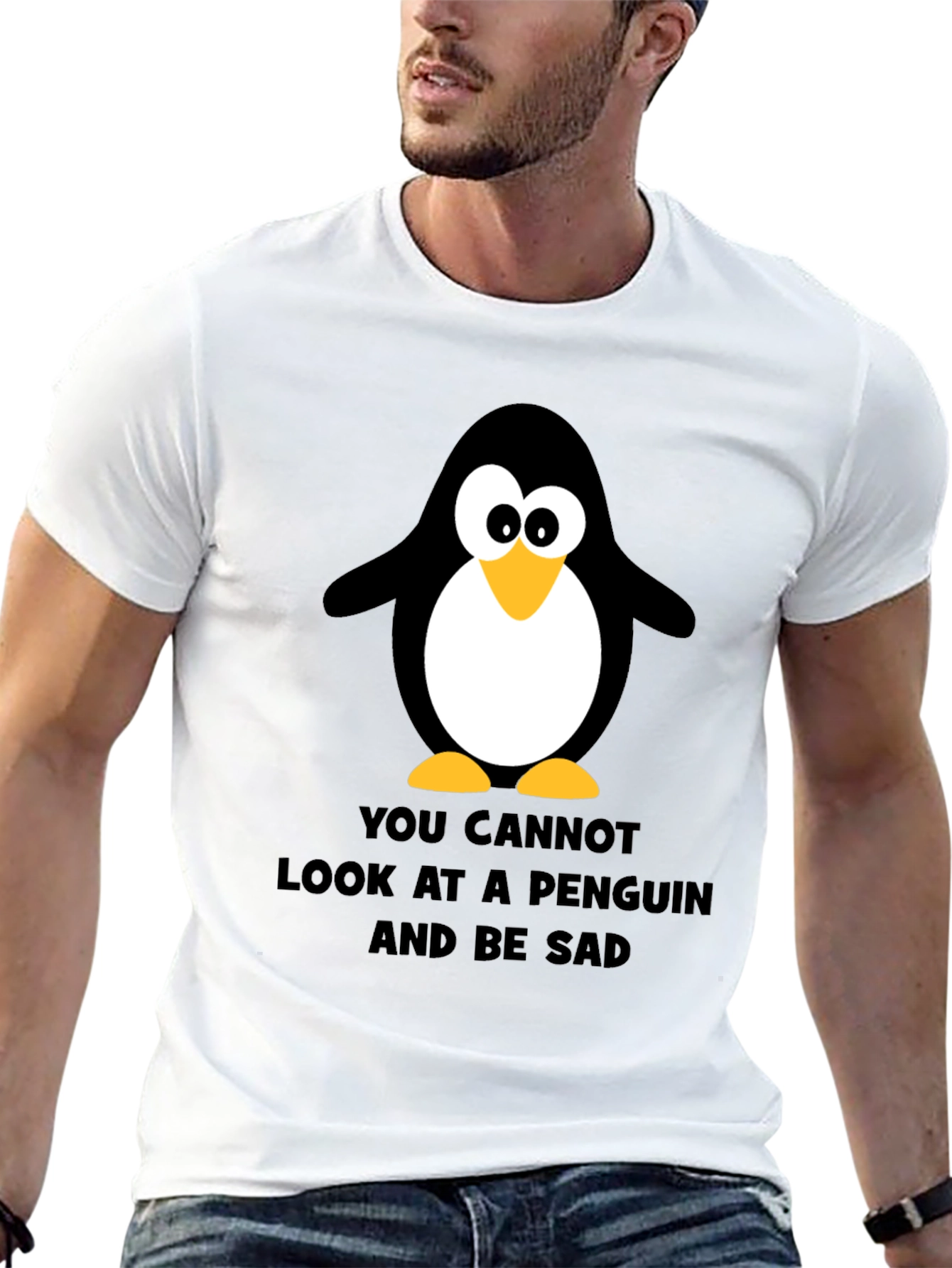 Penguin Graphic Tee - Black Humor T-Shirt