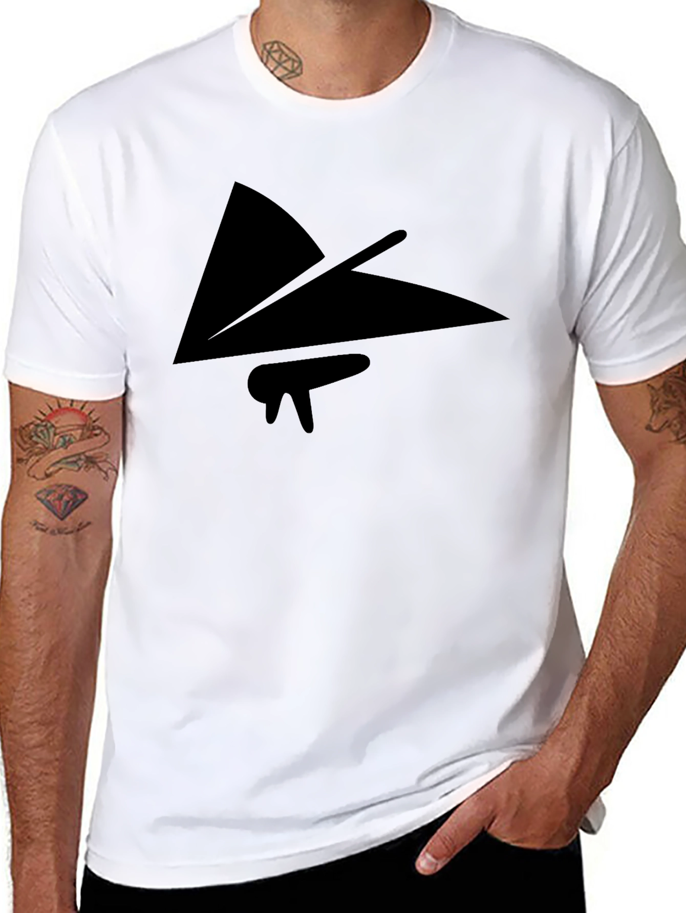 Minimalist Graphic Tee - Modern Black Shirt