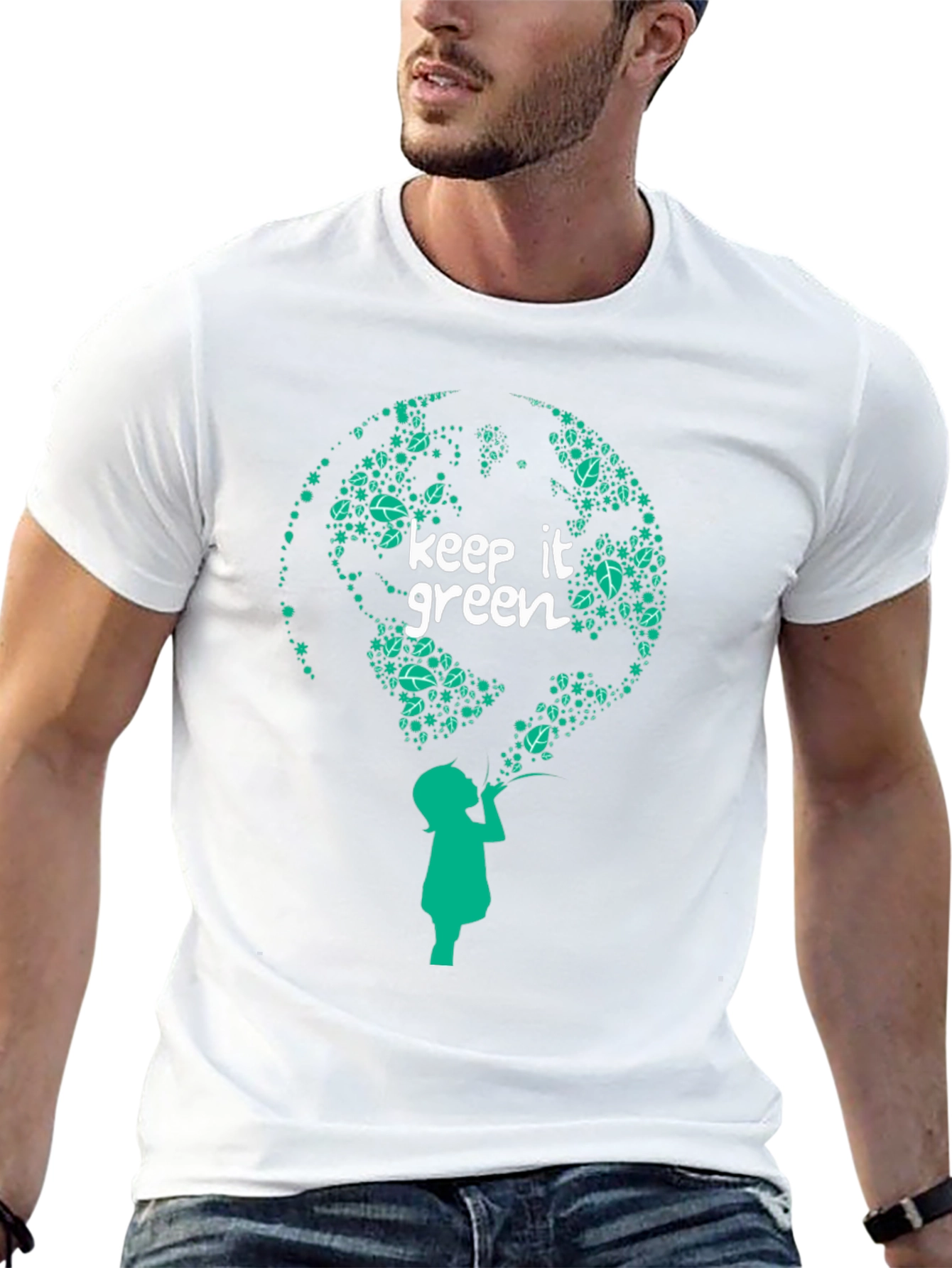 Keep It Green Graphic Tee - Earth-Friendly Design