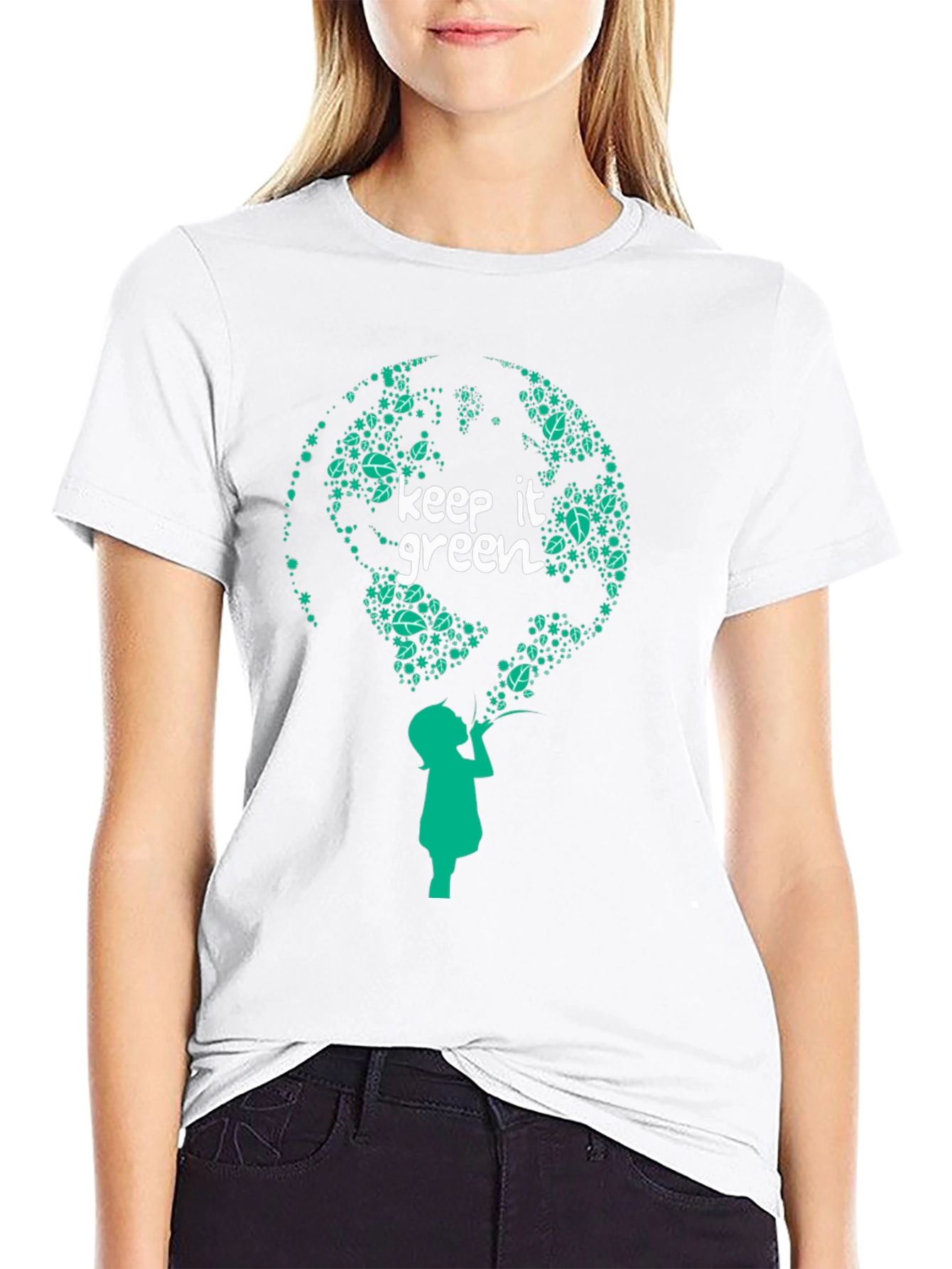 Keep It Green Graphic Tee - Earth-Friendly Design