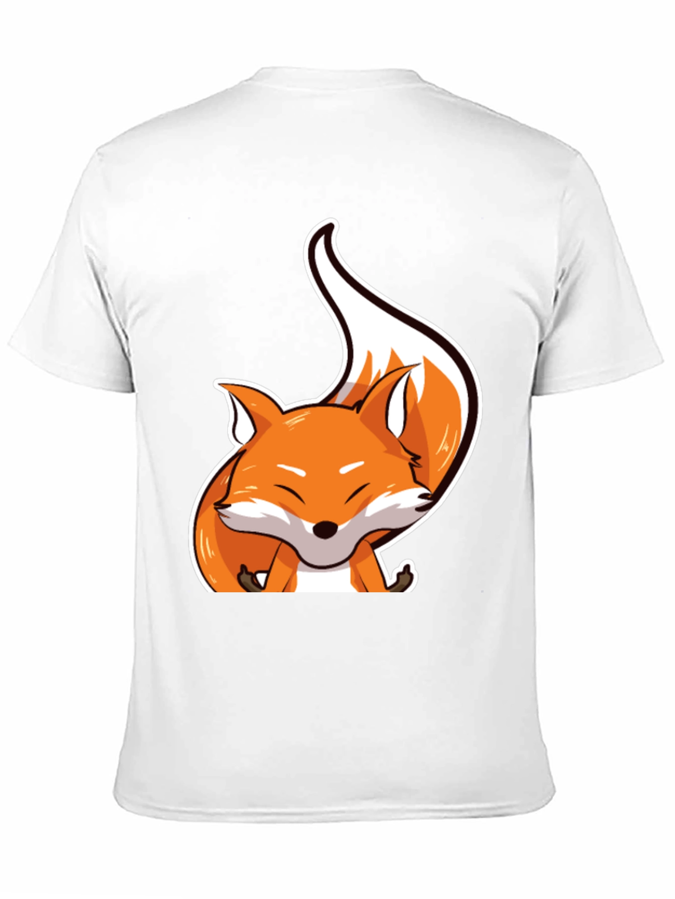Cute Fox Graphic Tee - Unisex Black T-Shirt