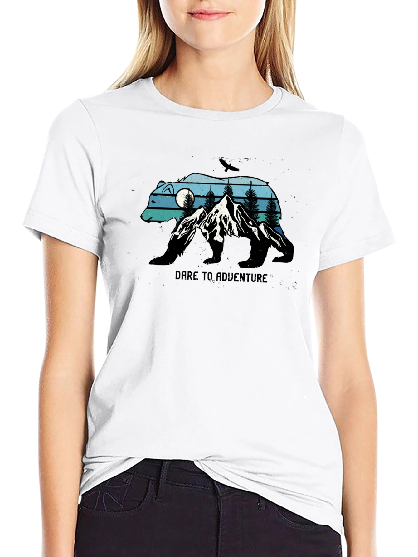 Dare to Adventure Black Bear Graphic Tee