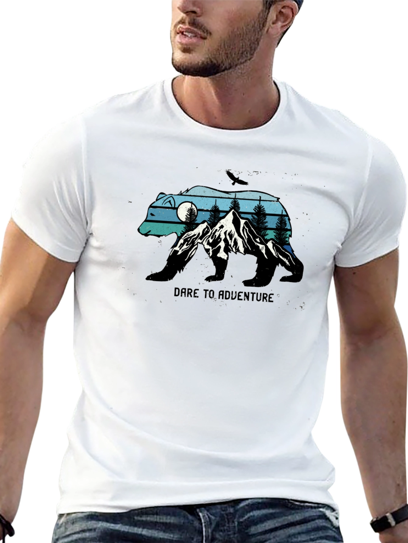Dare to Adventure Black Bear Graphic Tee
