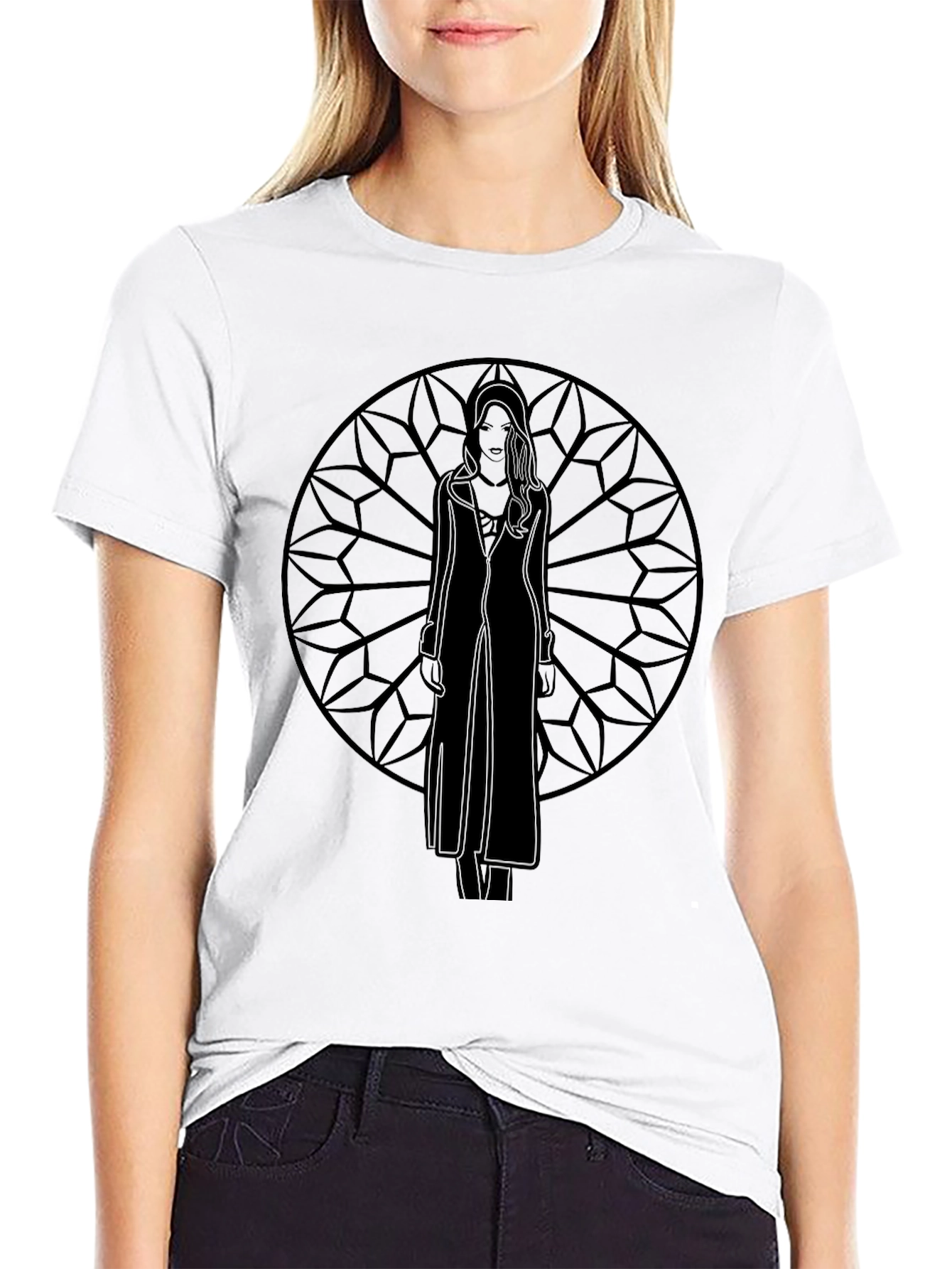Mystic Silhouette T-Shirt - Gothic Style Graphic Tee