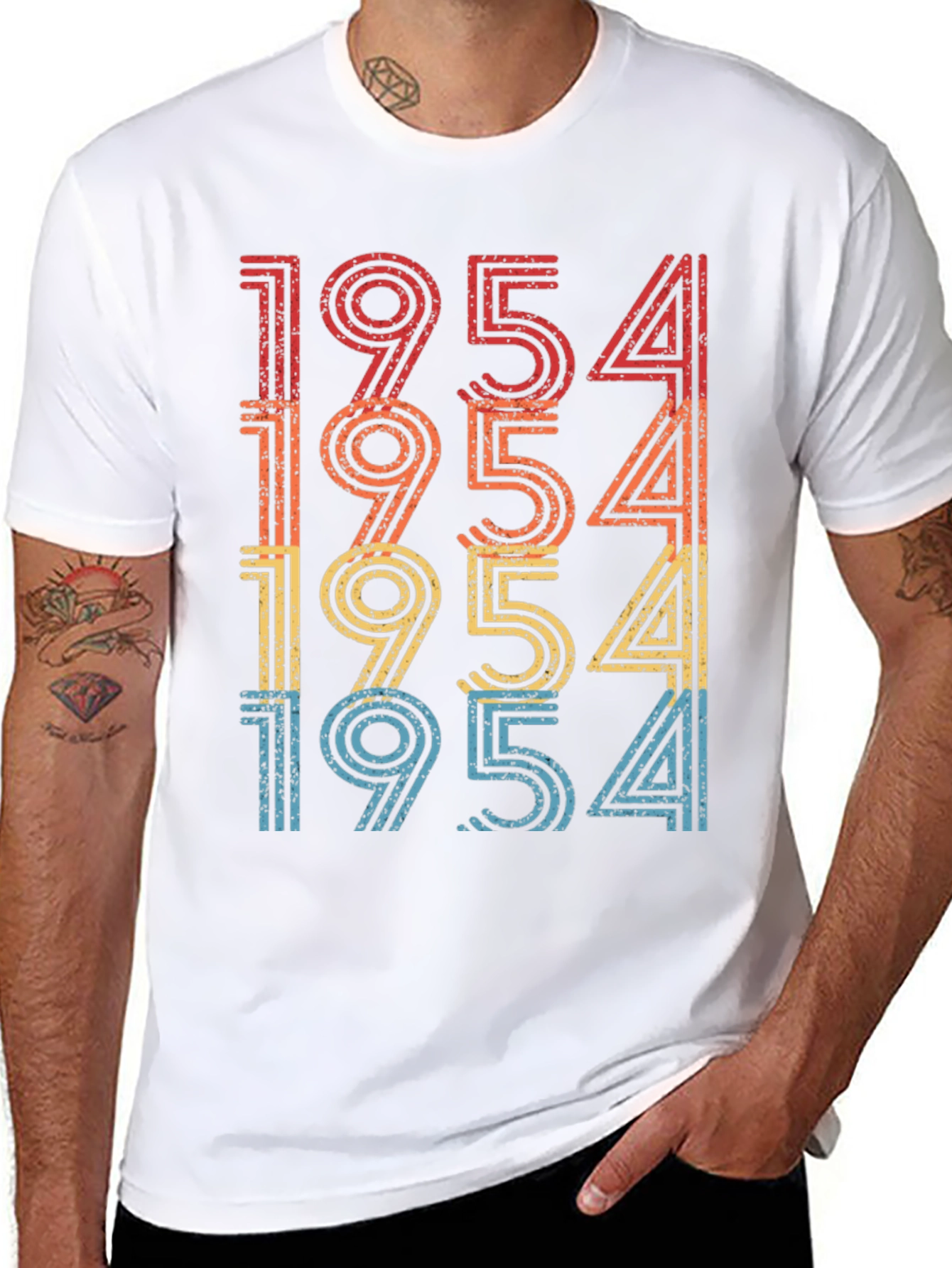 Retro 1954 Birthday Graphic T-Shirt