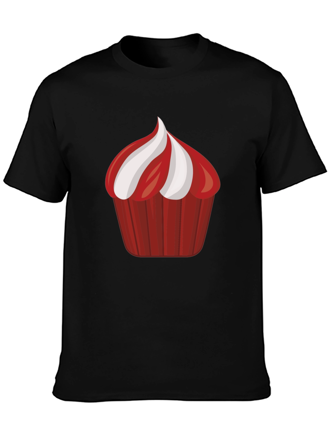Cupcake Graphic Black Tee Shirt