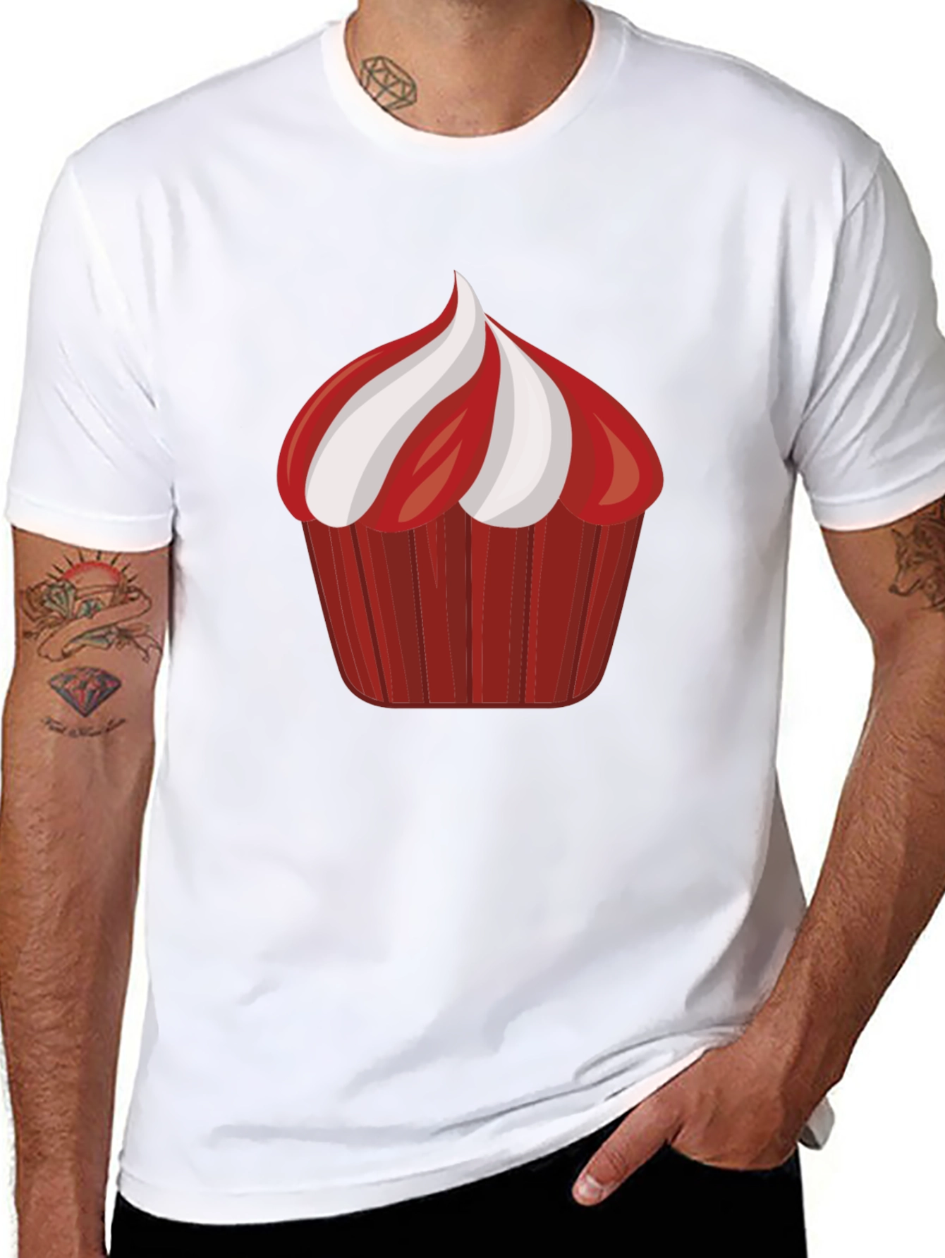 Cupcake Graphic Black Tee Shirt
