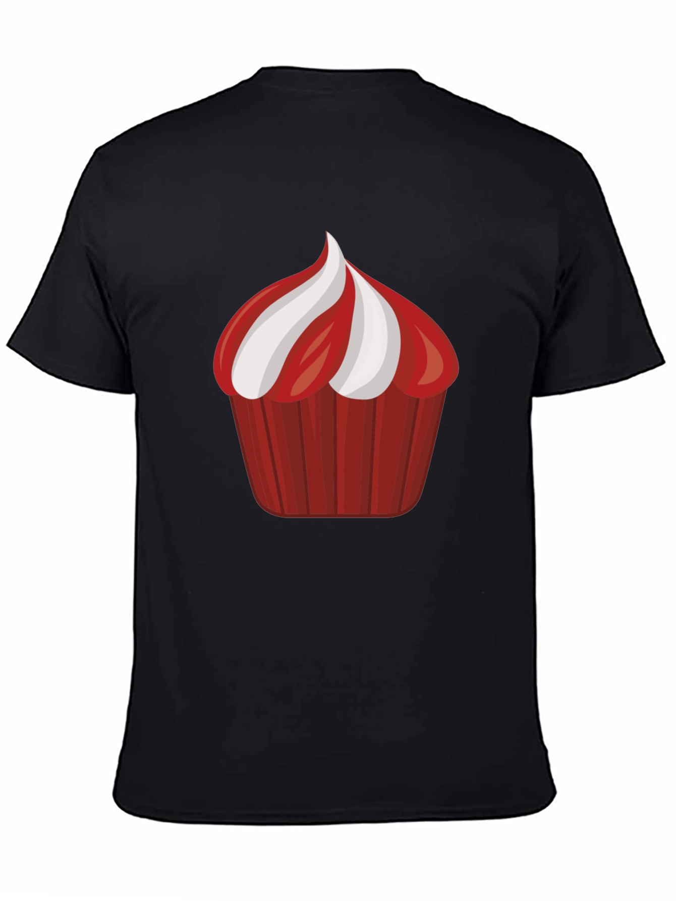 Cupcake Graphic Black Tee Shirt