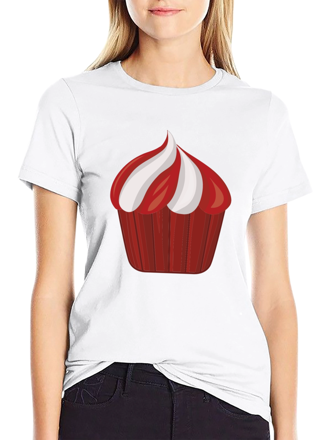 Cupcake Graphic Black Tee Shirt
