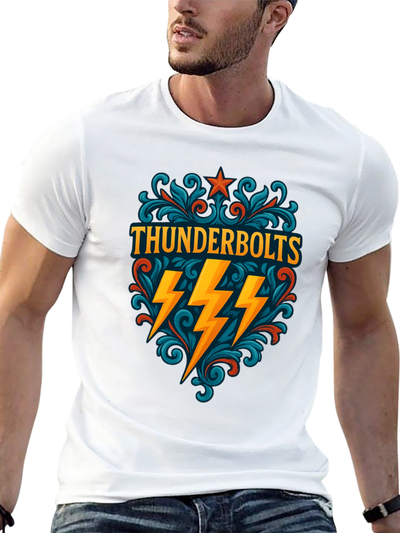 Thunderbolts Graphic Tee - Stylish Comic Book Fan Apparel