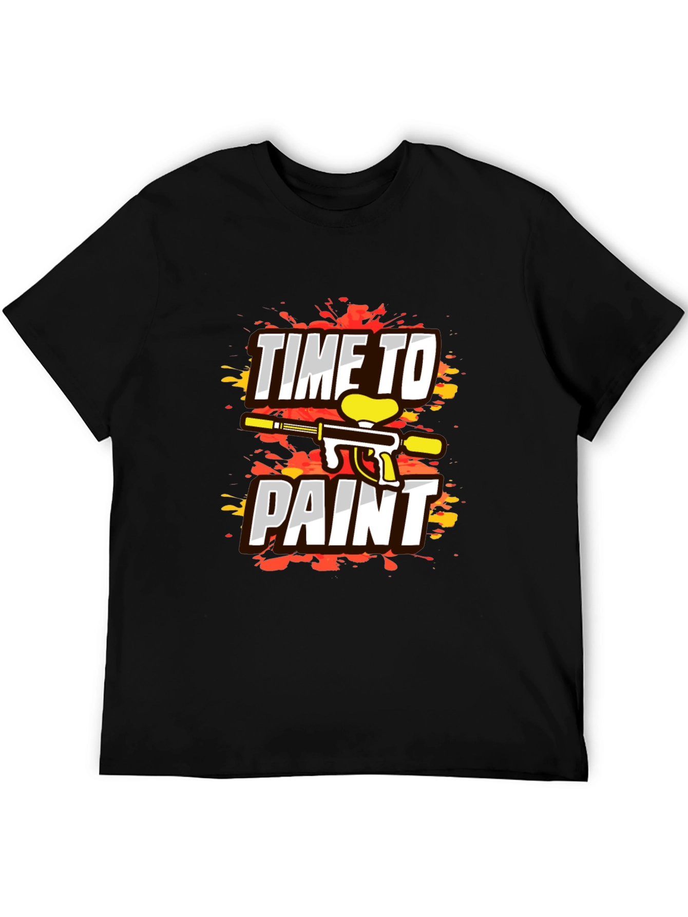 Time To Paint Paintball Graphic T-Shirt