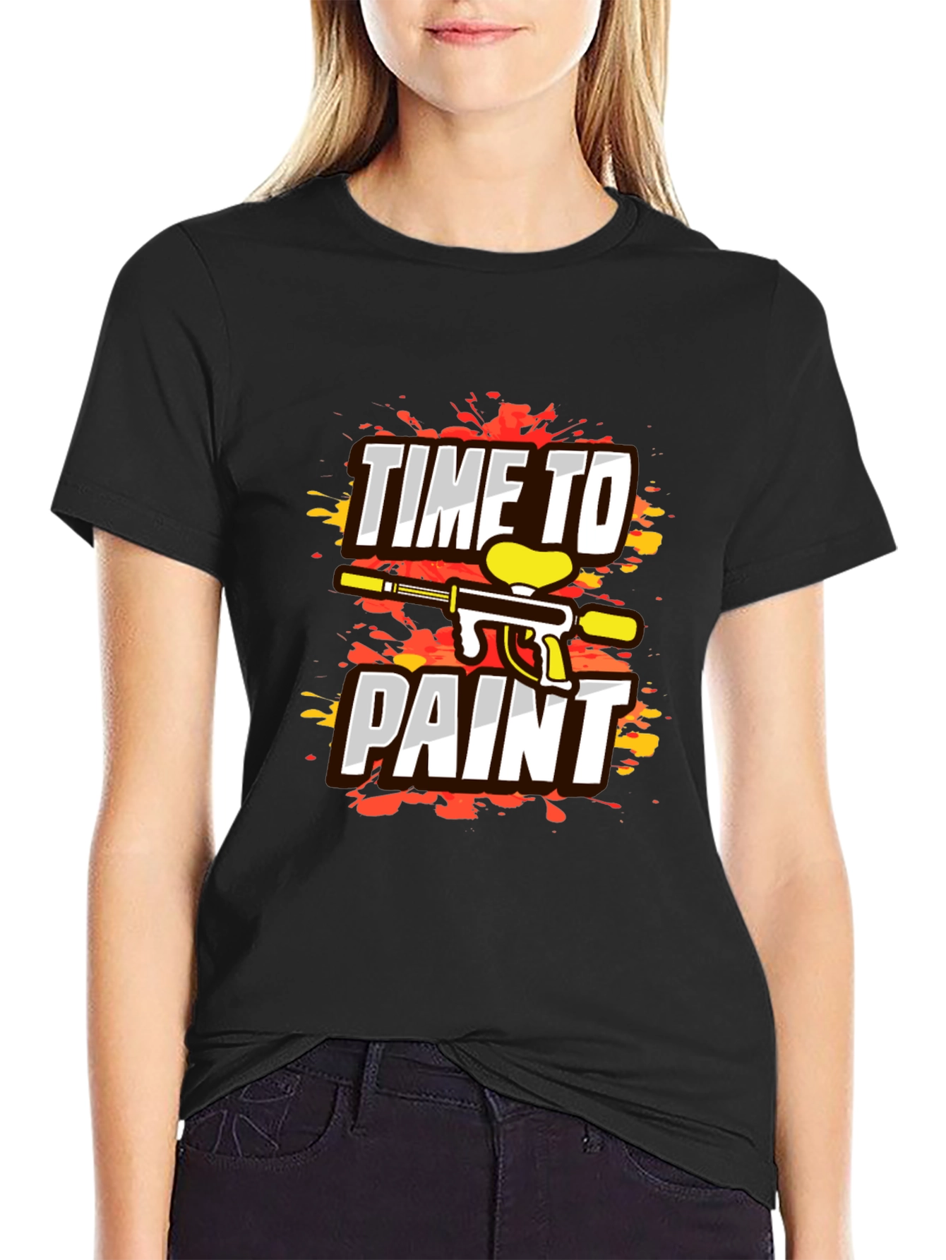 Time To Paint Paintball Graphic T-Shirt