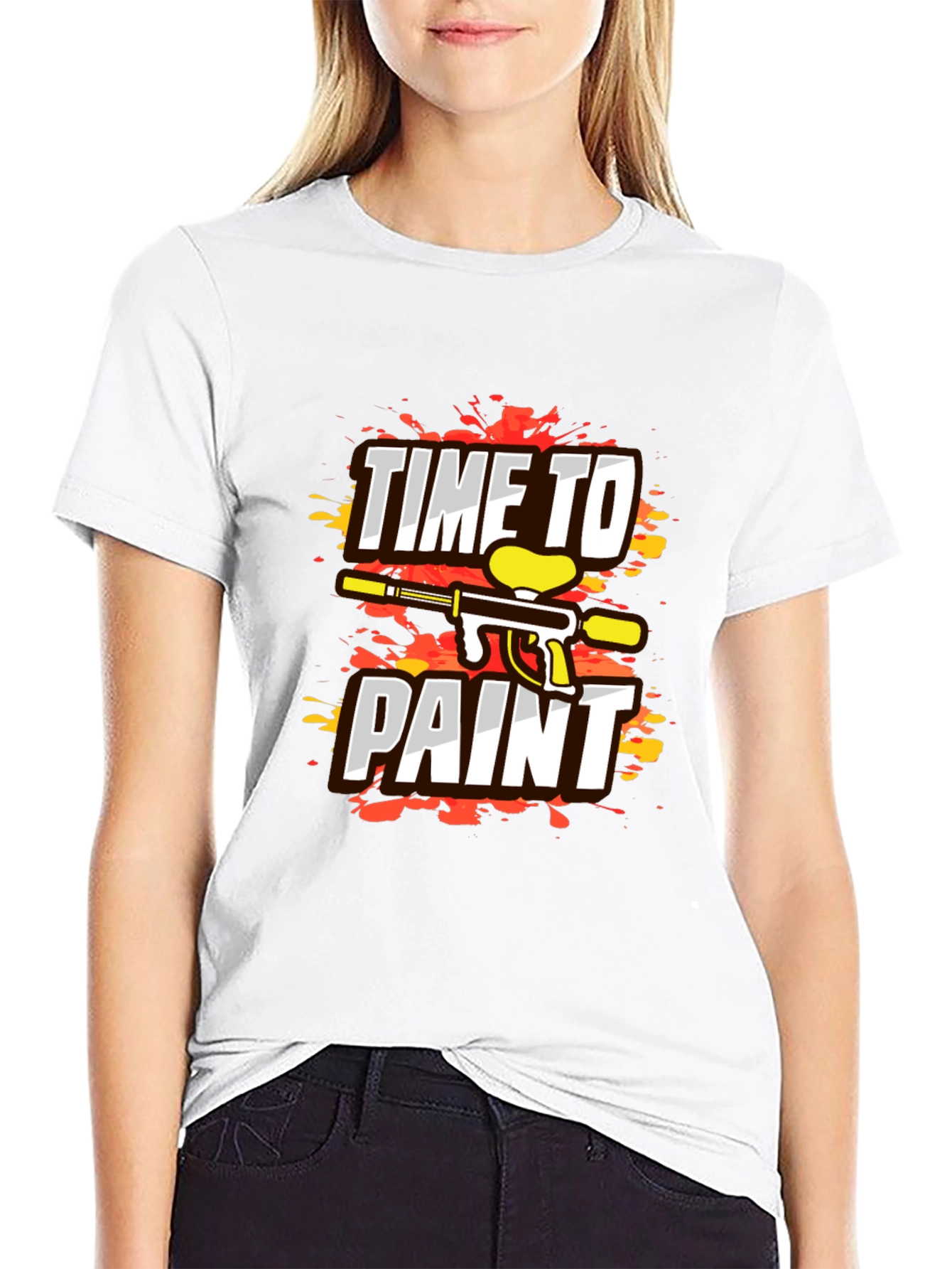 Time To Paint Paintball Graphic T-Shirt