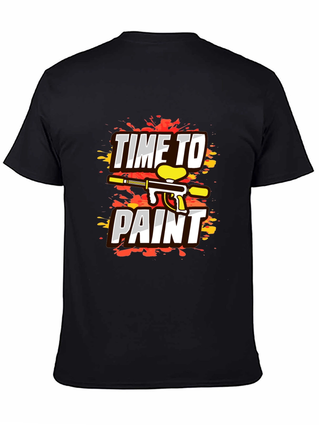 Time To Paint Paintball Graphic T-Shirt