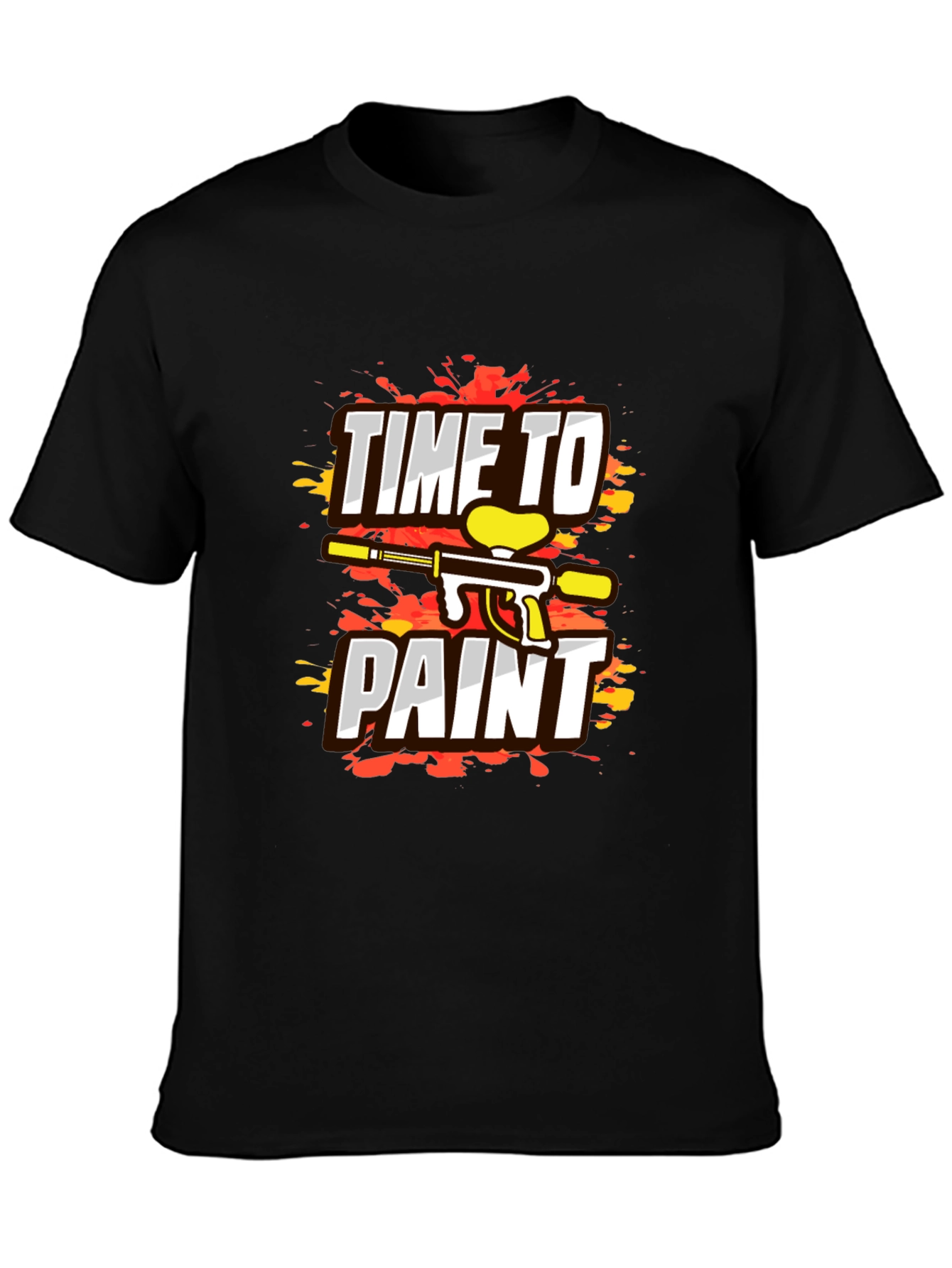Time To Paint Paintball Graphic T-Shirt