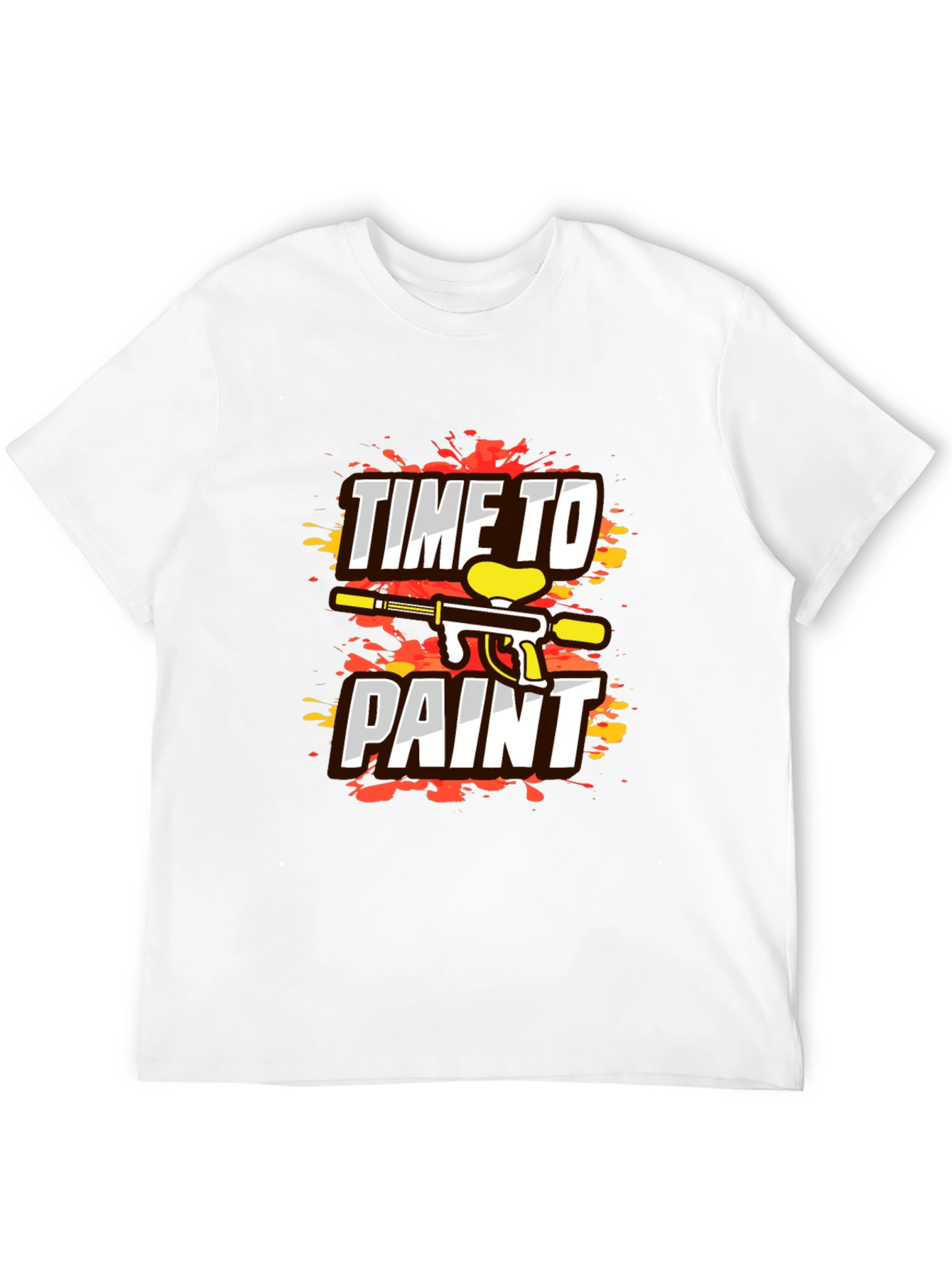Time To Paint Paintball Graphic T-Shirt