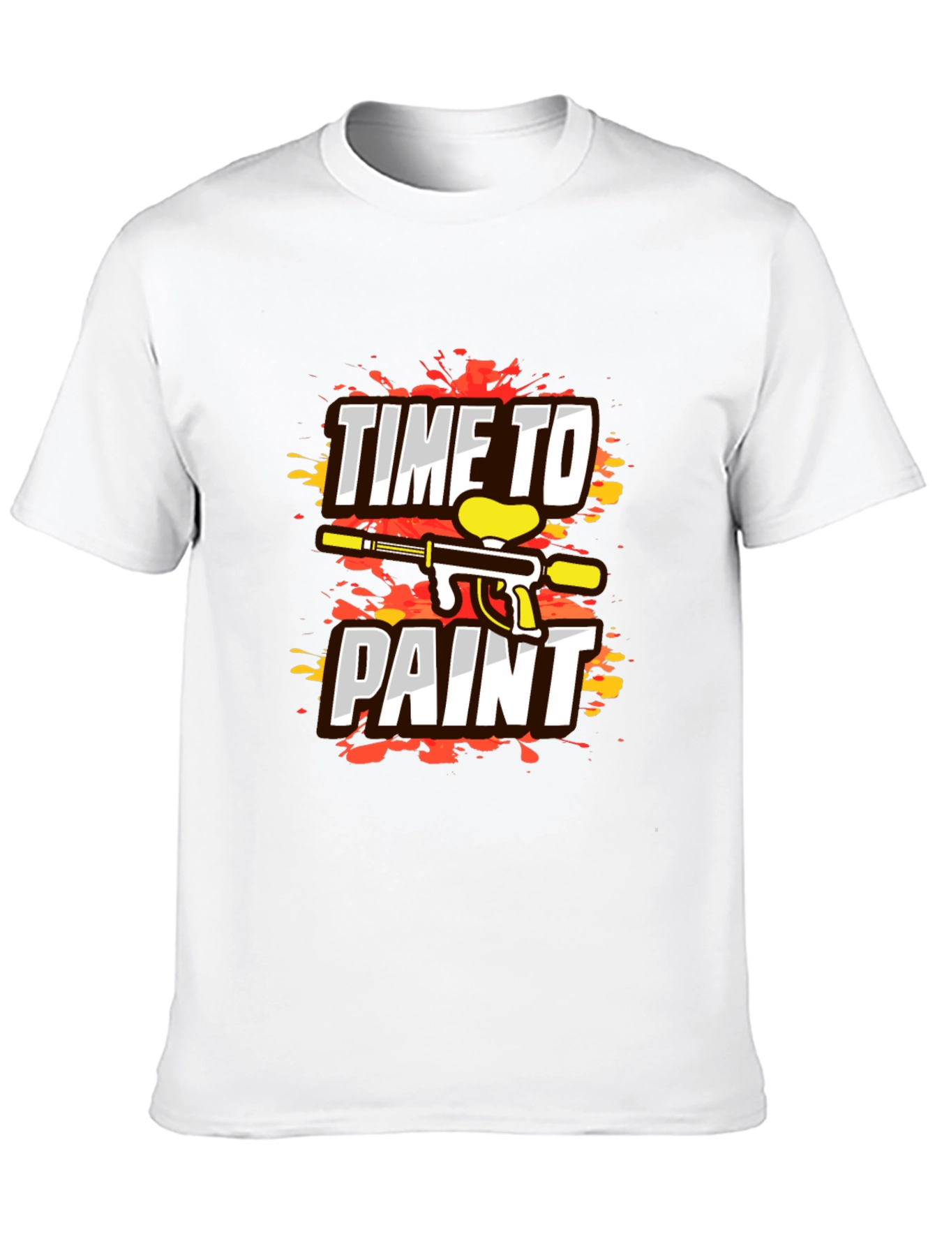Time To Paint Paintball Graphic T-Shirt