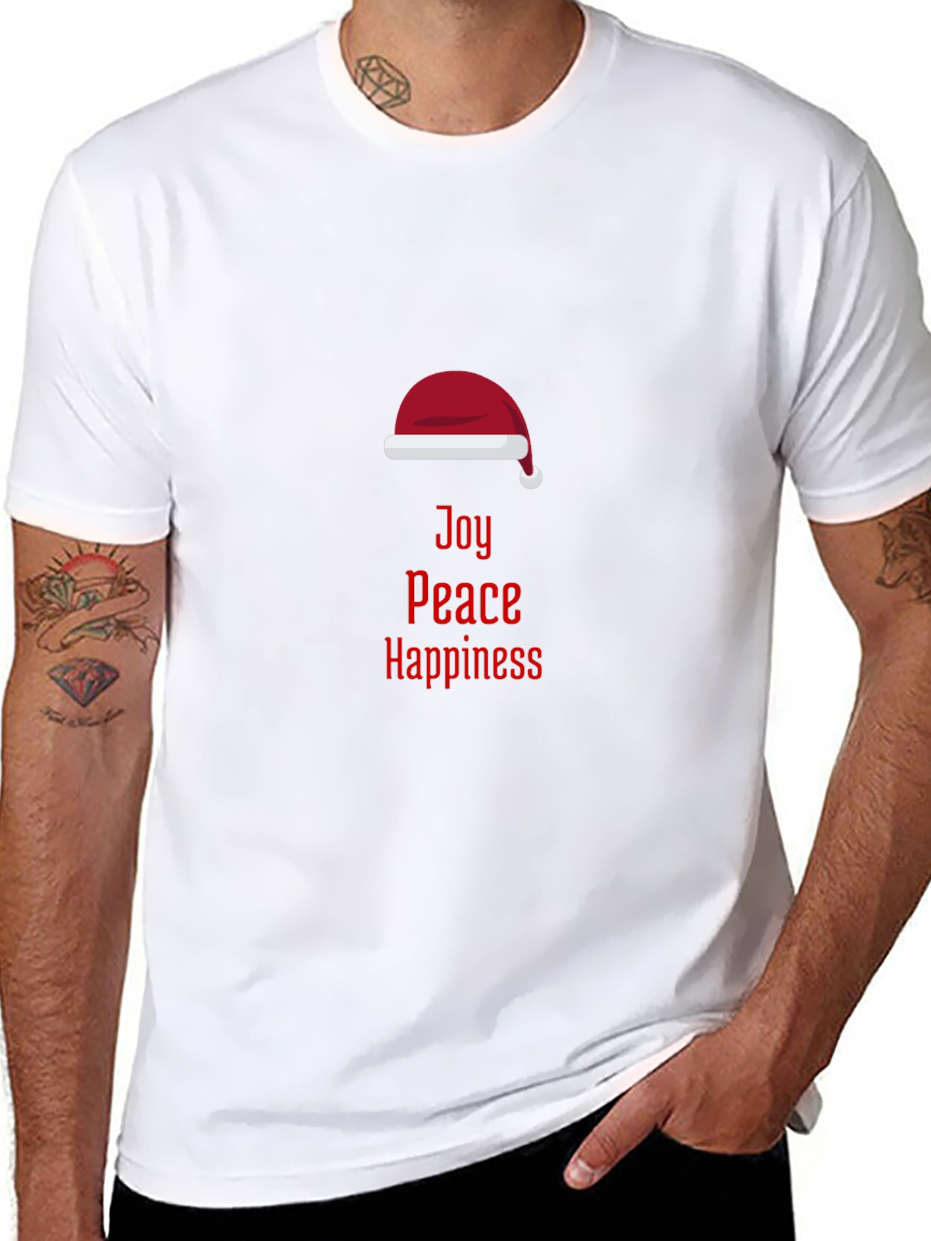 Joy Peace Happiness Graphic Tee