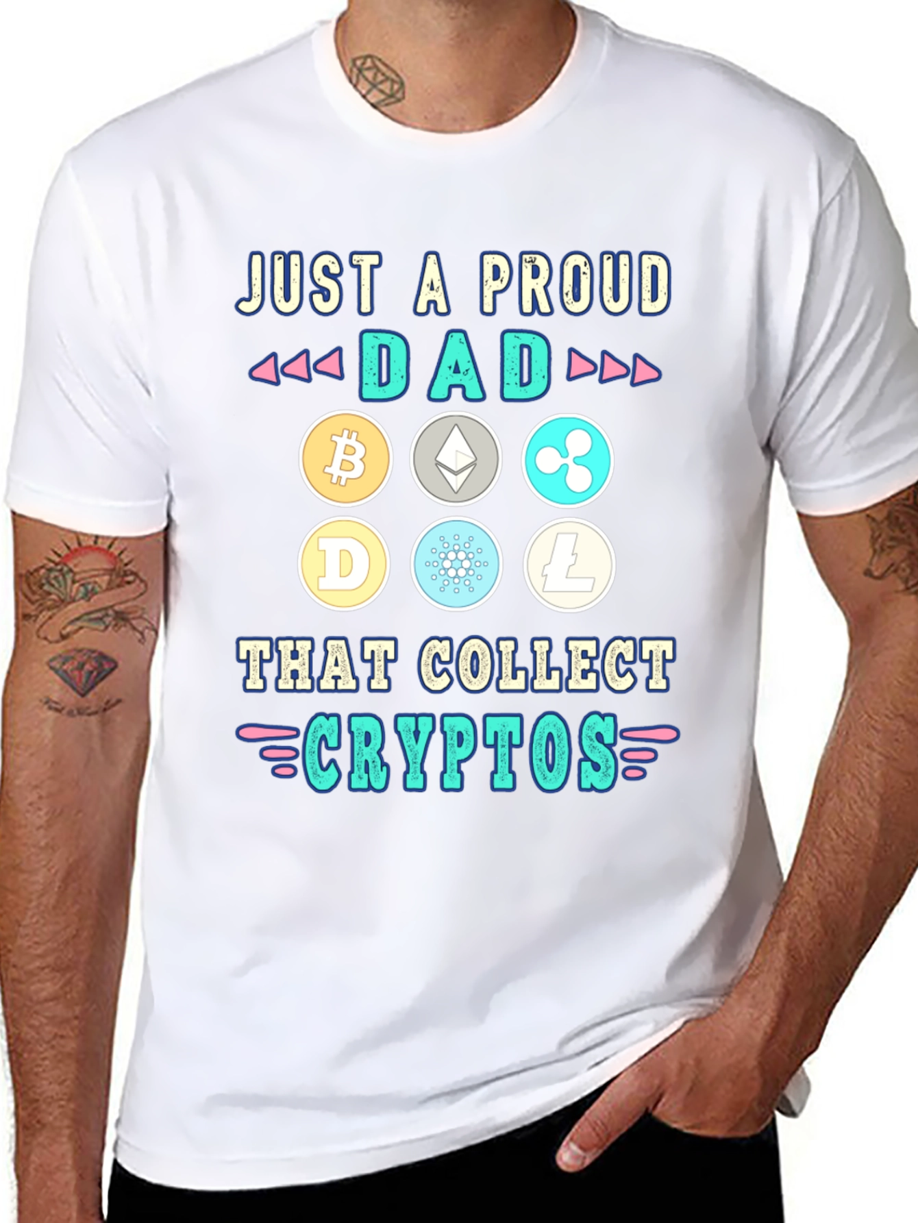 Proud Dad Crypto Collector T-Shirt