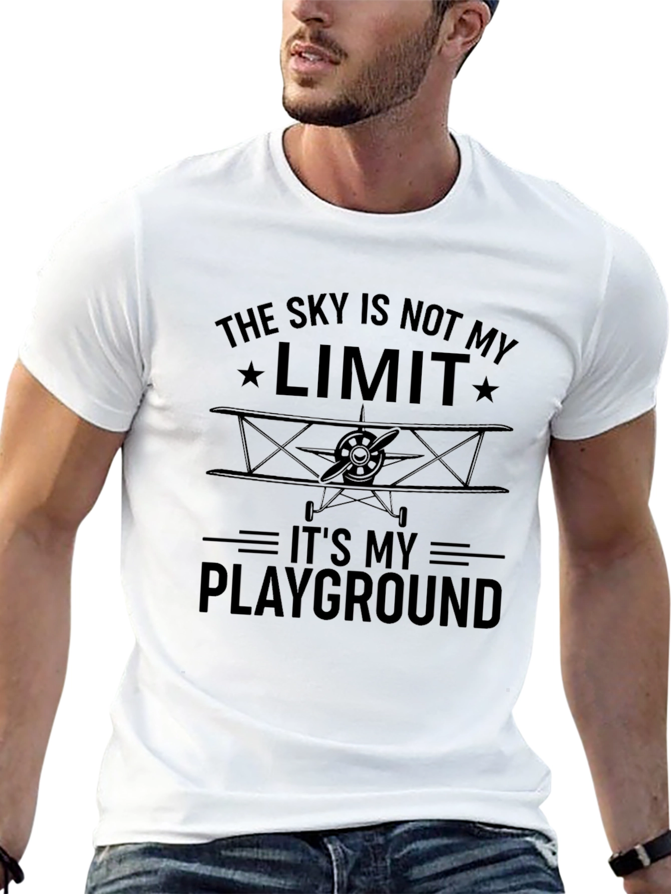Skys Not The Limit Airplane T-Shirt