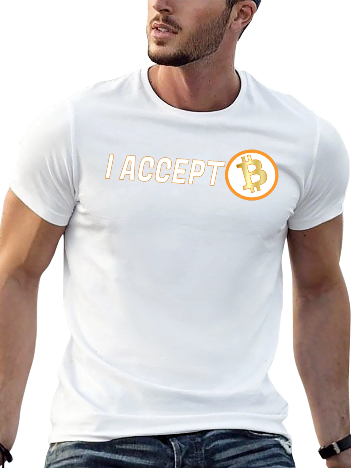 I Accept Bitcoin T-Shirt - Crypto Currency Tee