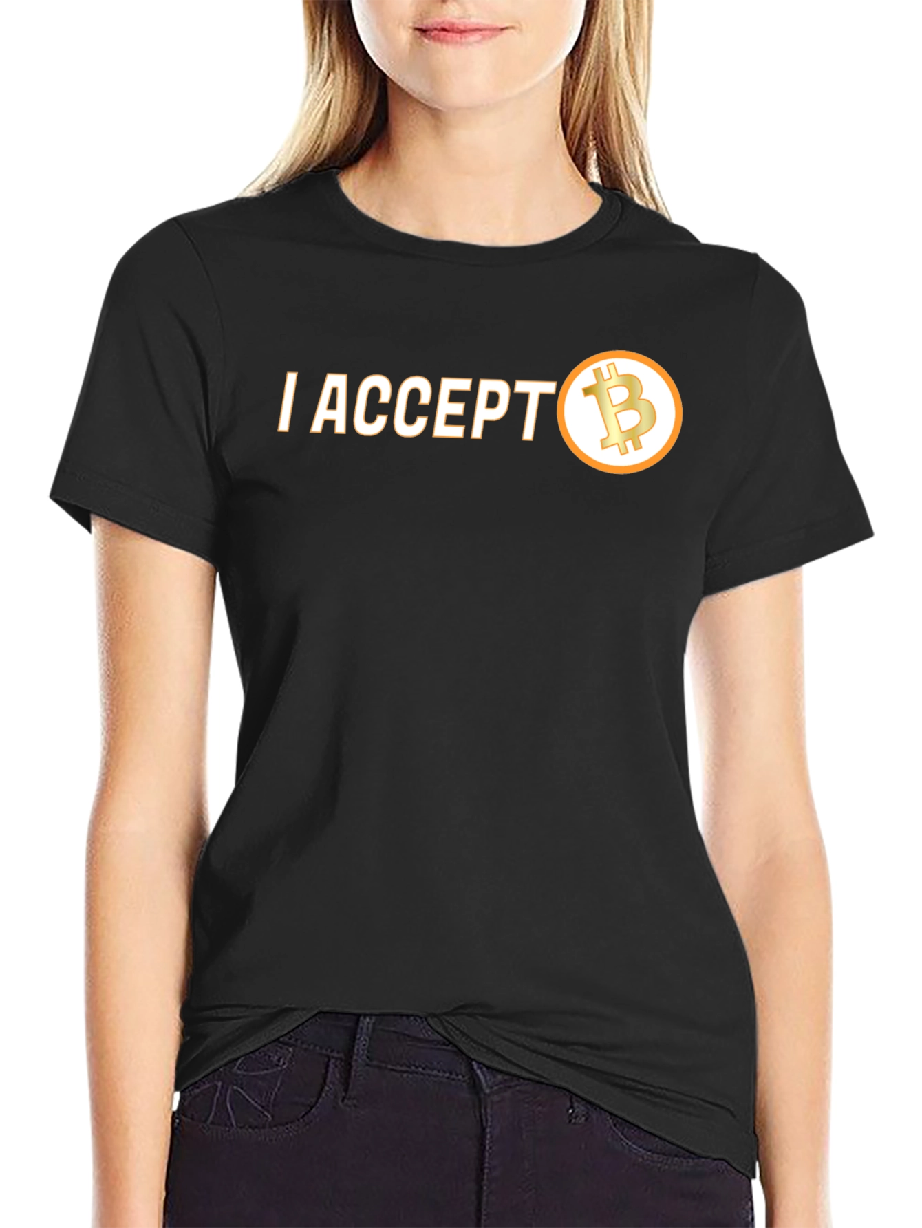 I Accept Bitcoin T-Shirt - Crypto Currency Tee