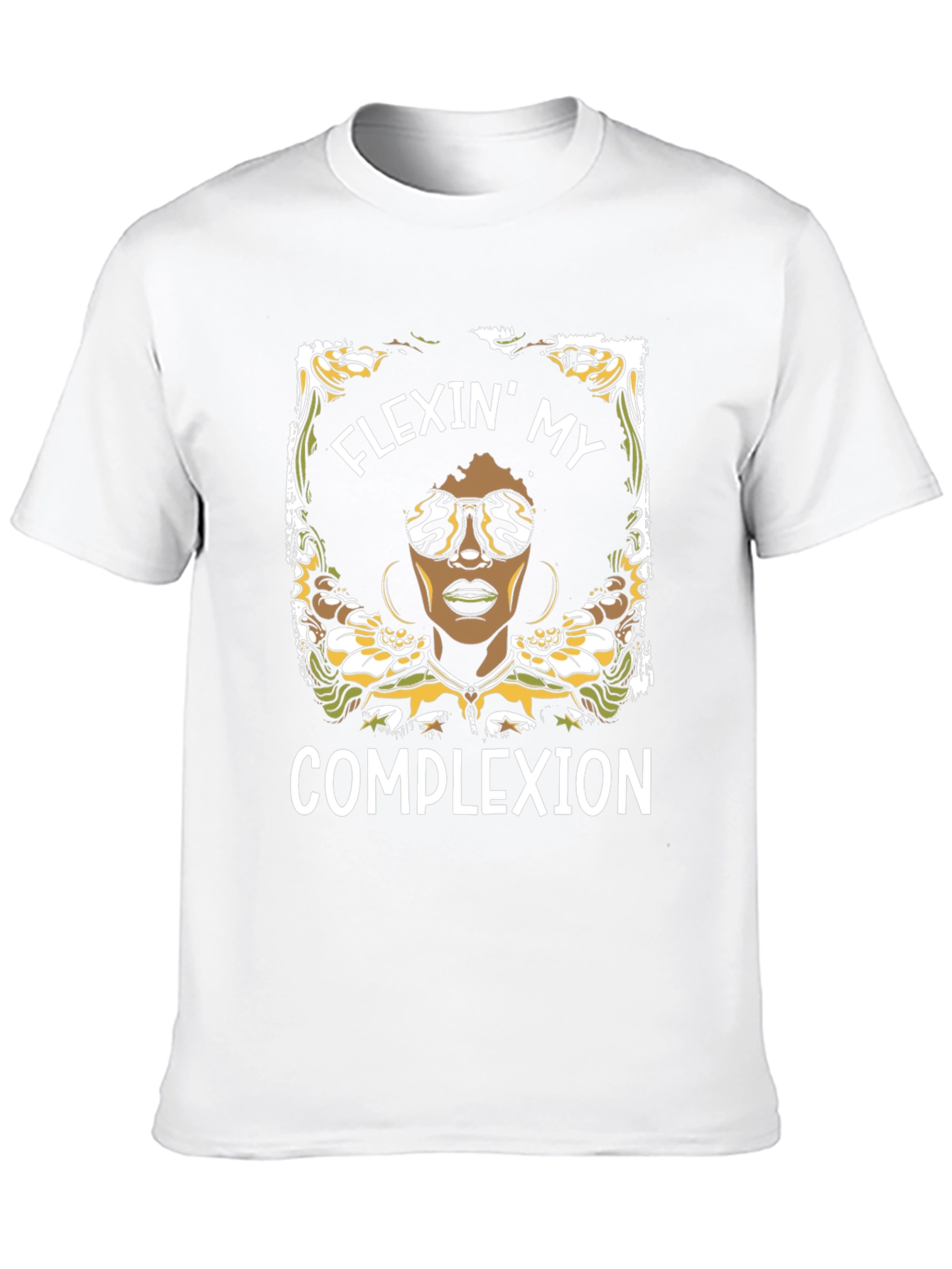 Flexin My Complexion Graphic Tee - Black