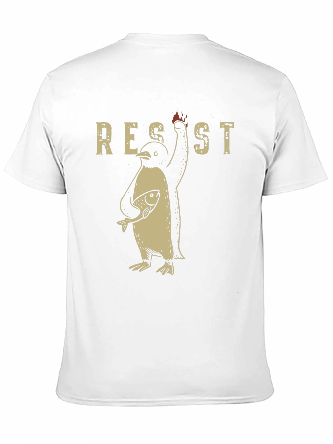 Resist Penguin Graphic T-Shirt