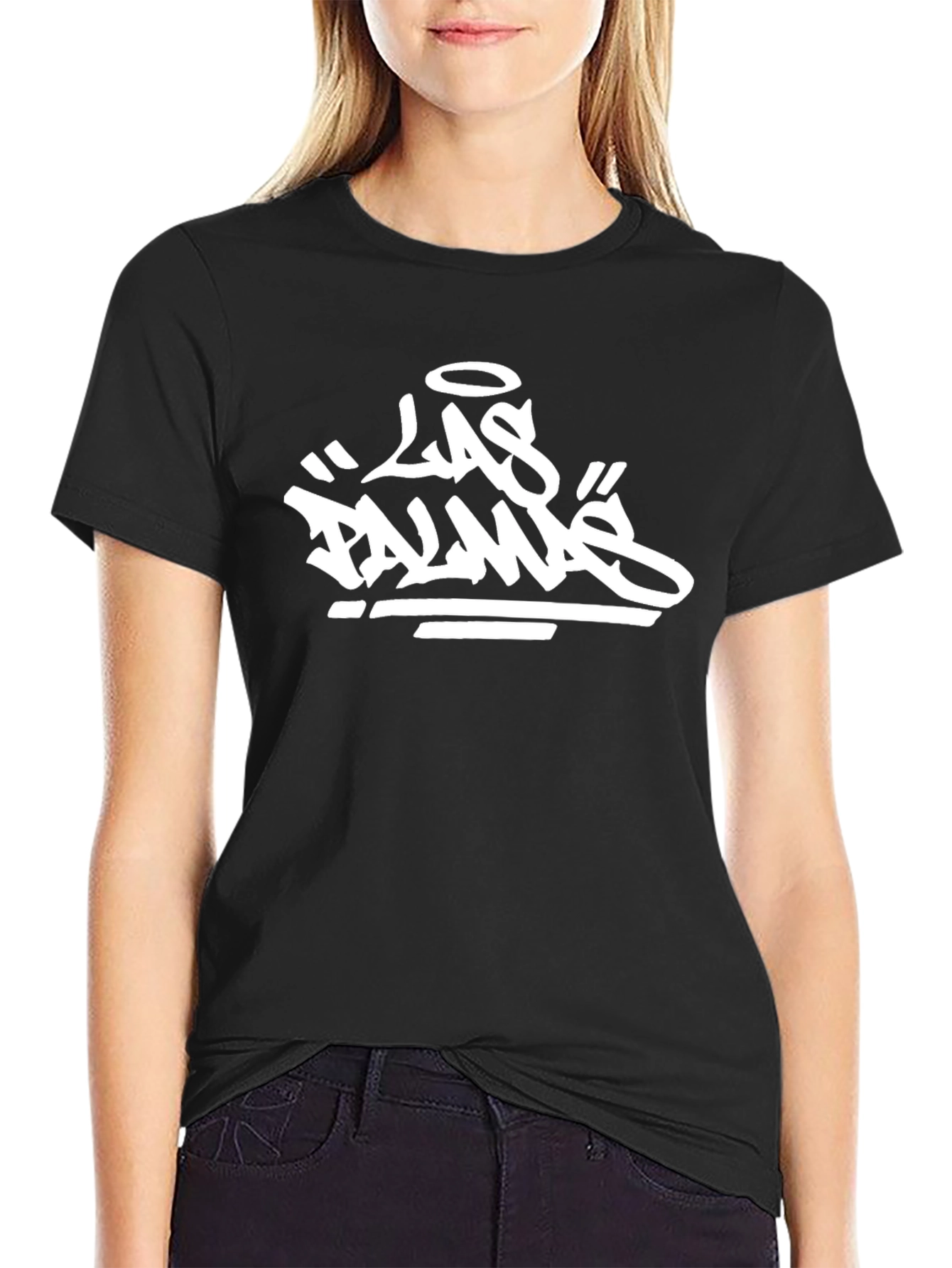 Las Palmas Graphic Tee - Stylish Black T-Shirt