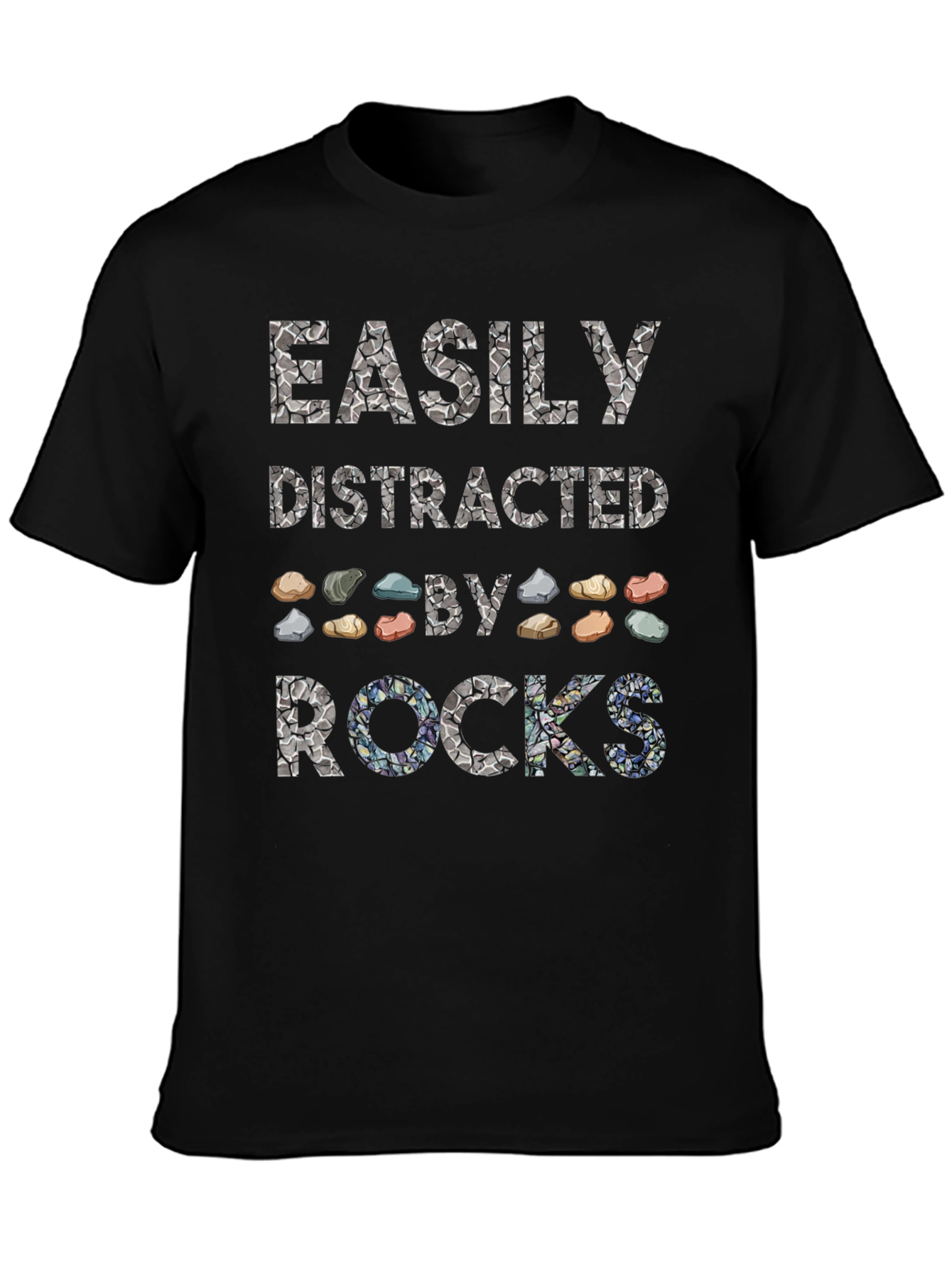 Easily Distracted by Rocks Graphic Tee
