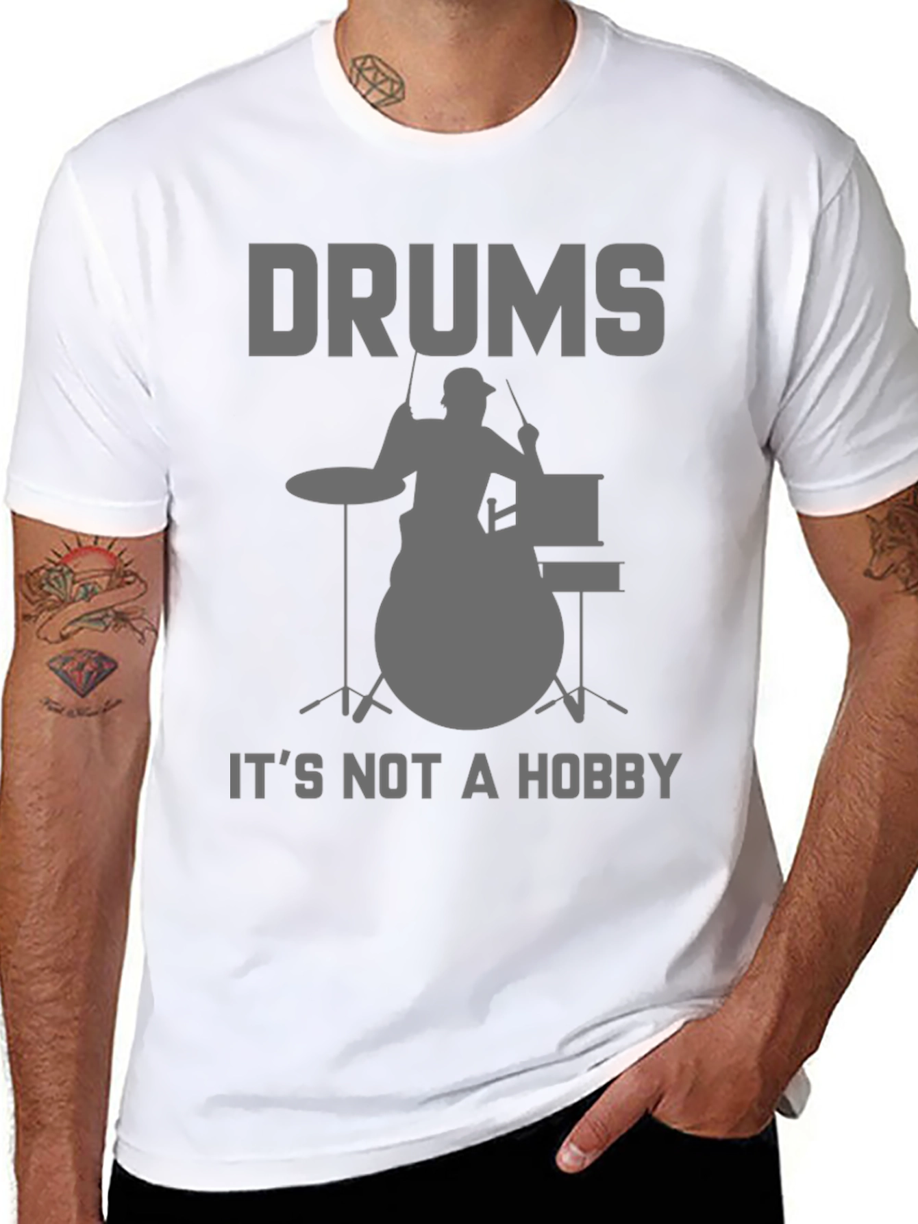 Drums Not a Hobby T-Shirt - Musician Tee