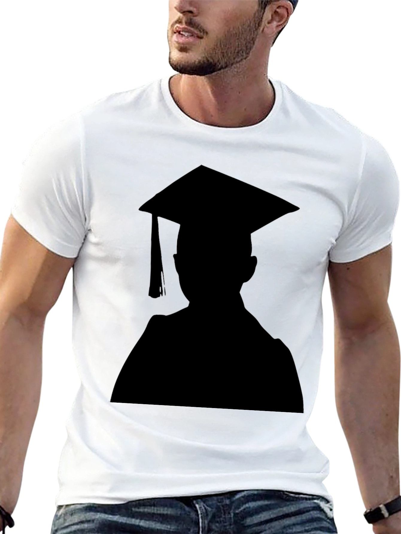 Graduation Silhouette Black T-Shirt