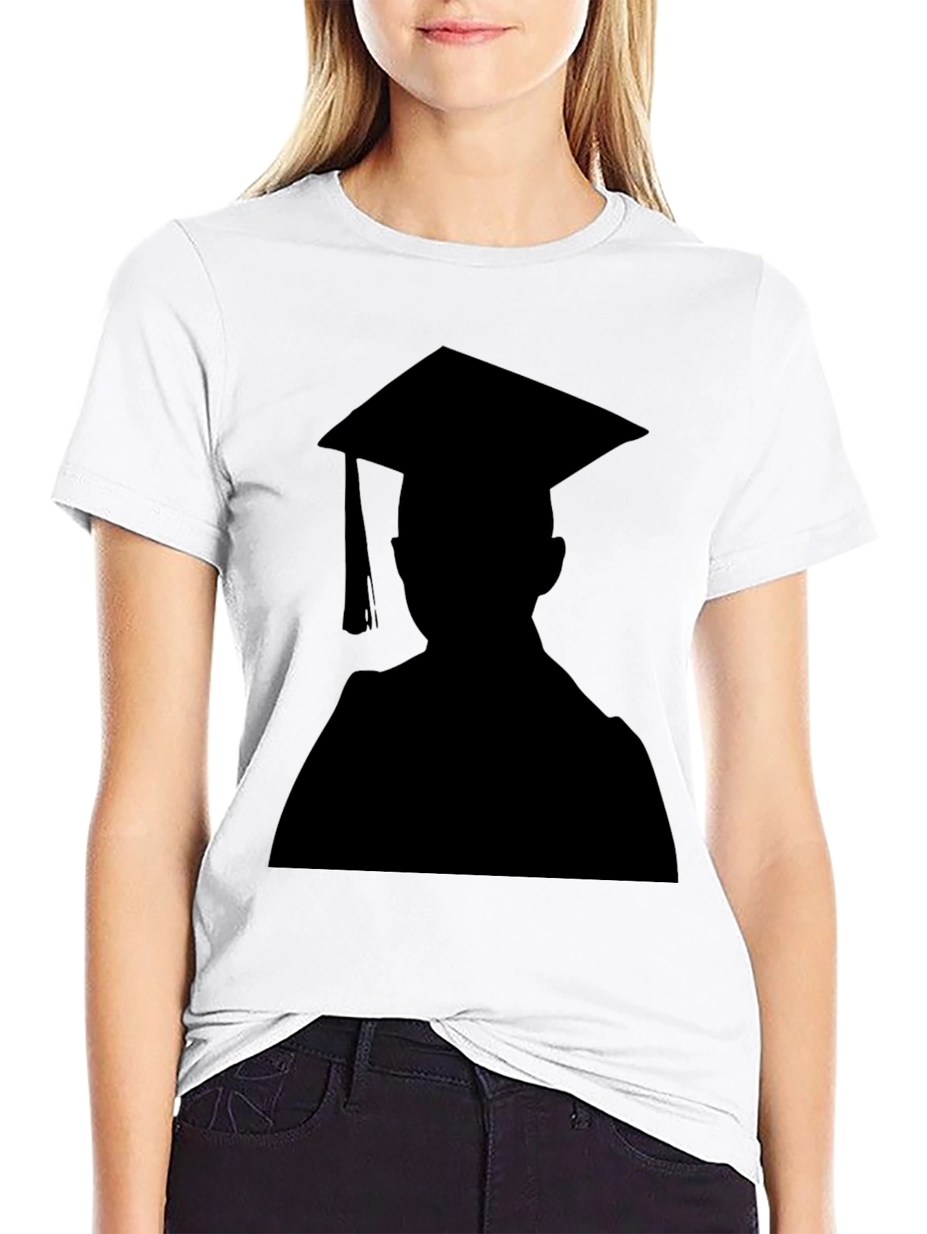 Graduation Silhouette Black T-Shirt