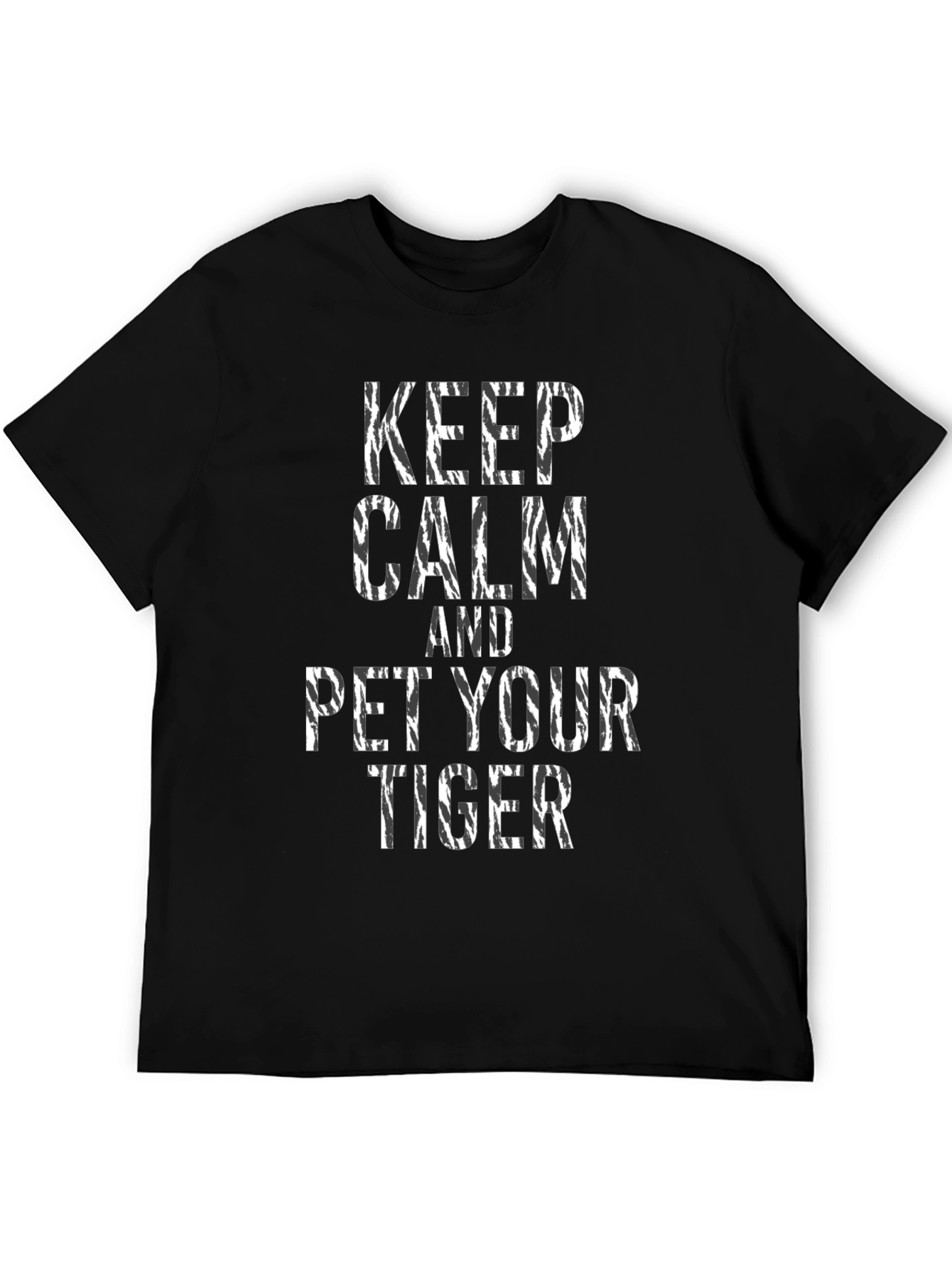 Keep Calm and Pet Your Tiger Graphic T-Shirt