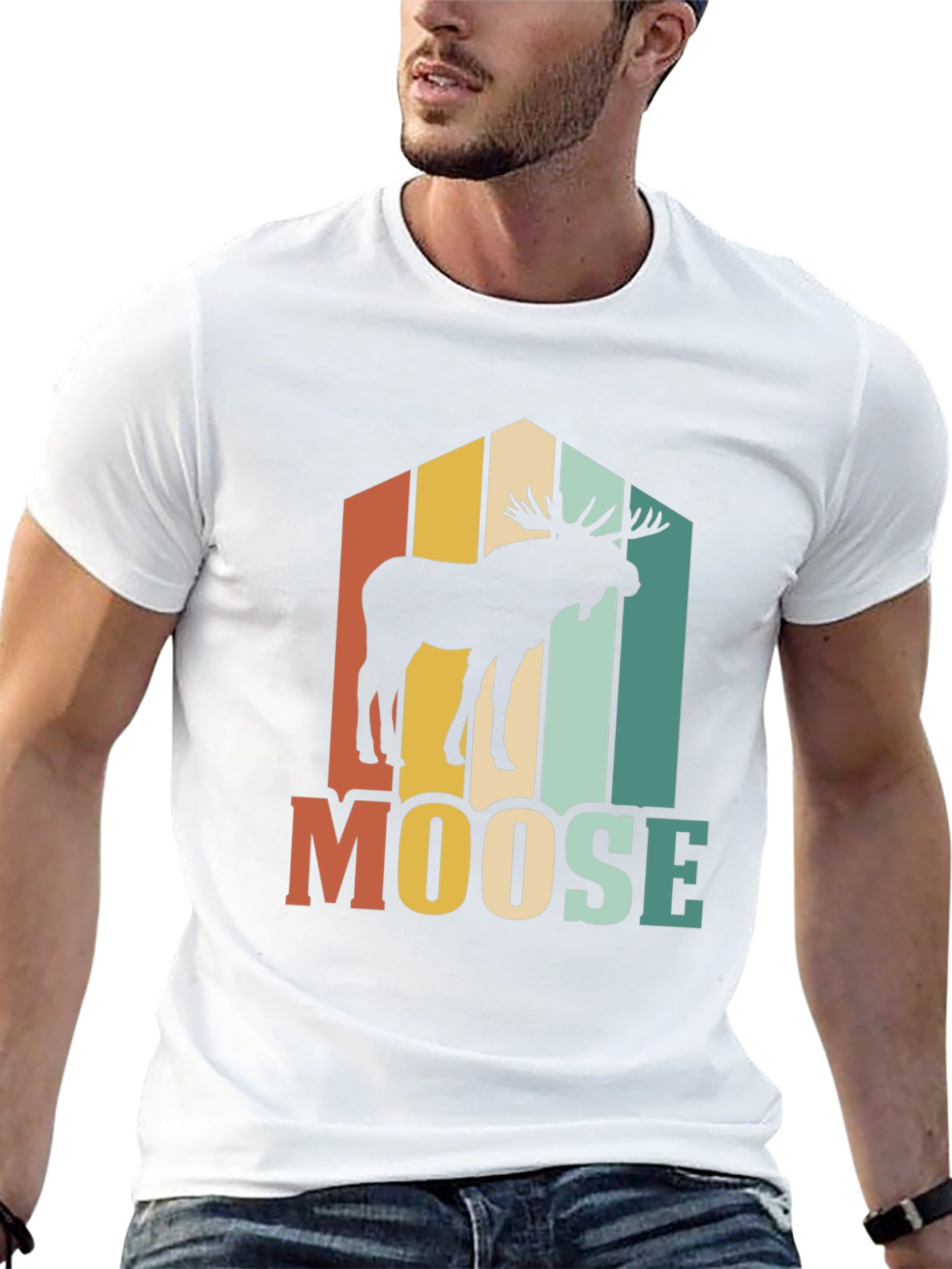 Retro Moose Graphic Tee