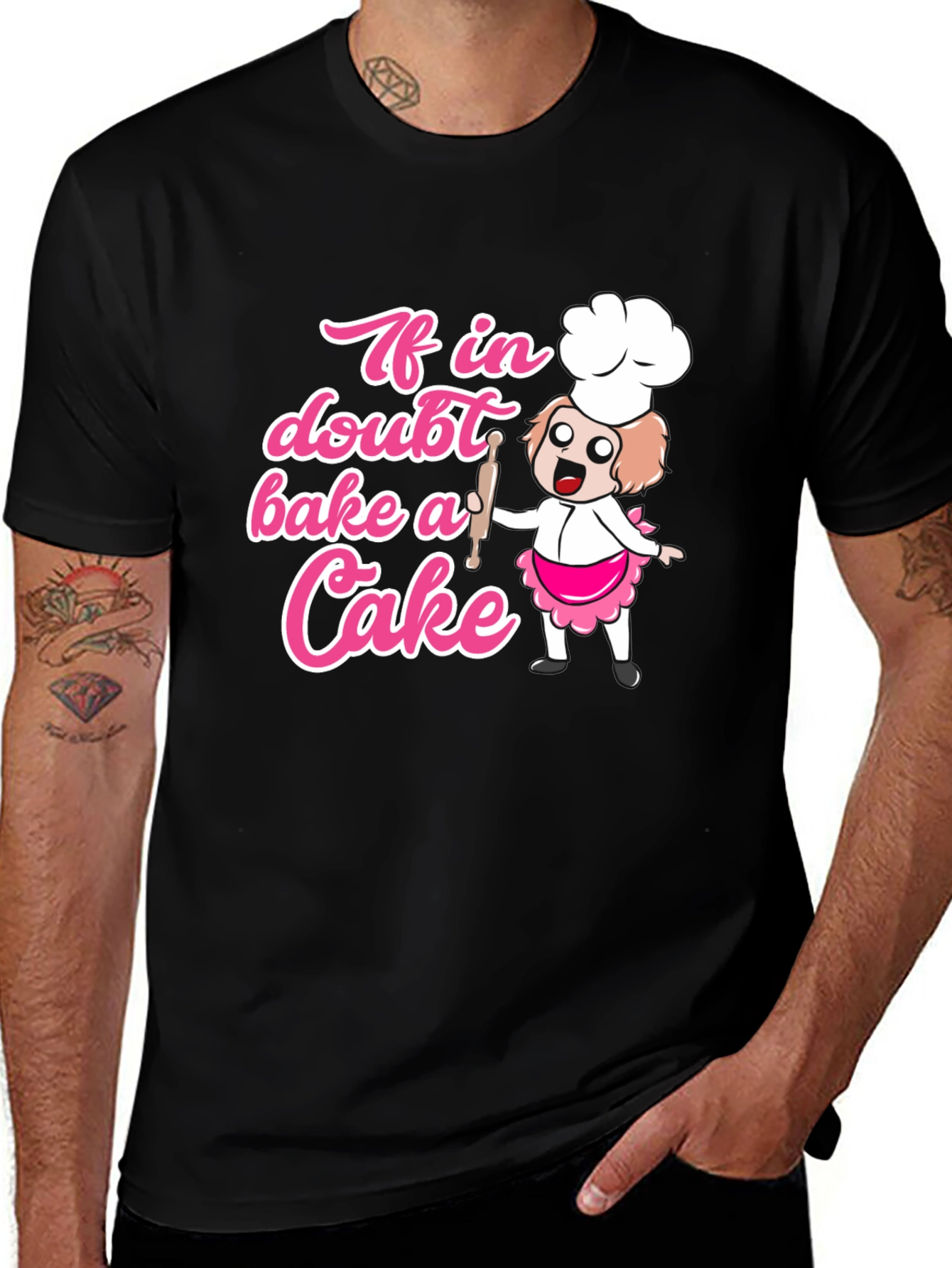 Bake a Cake T-Shirt - Cute Cartoon Chef Design