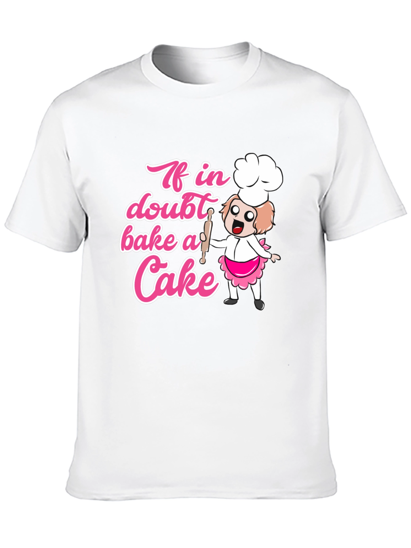 Bake a Cake T-Shirt - Cute Cartoon Chef Design